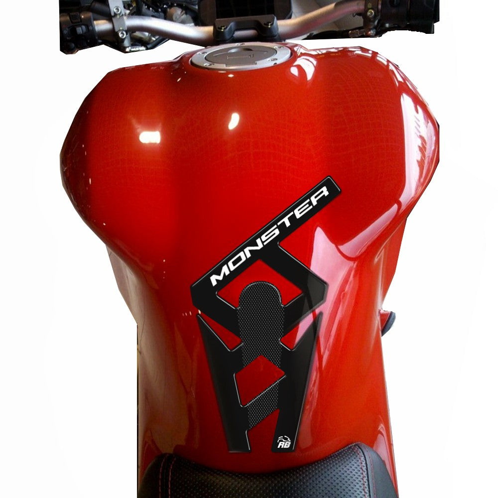 Resin Bike 3D Motorcycle Stickers - Tank Pad | Ducati Monster -   Pyramid Motorcycle Accessories