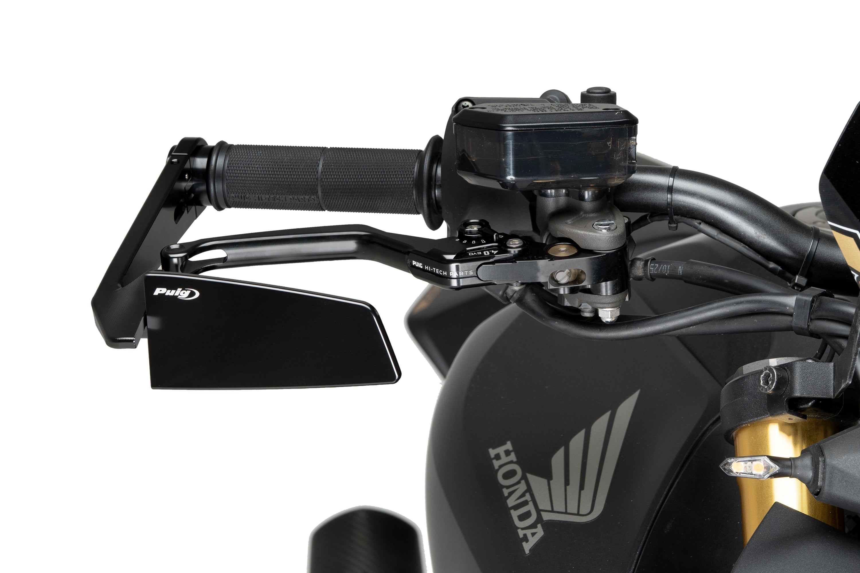 Puig Diablo Bar End Mirror | Right -   Pyramid Motorcycle Accessories
