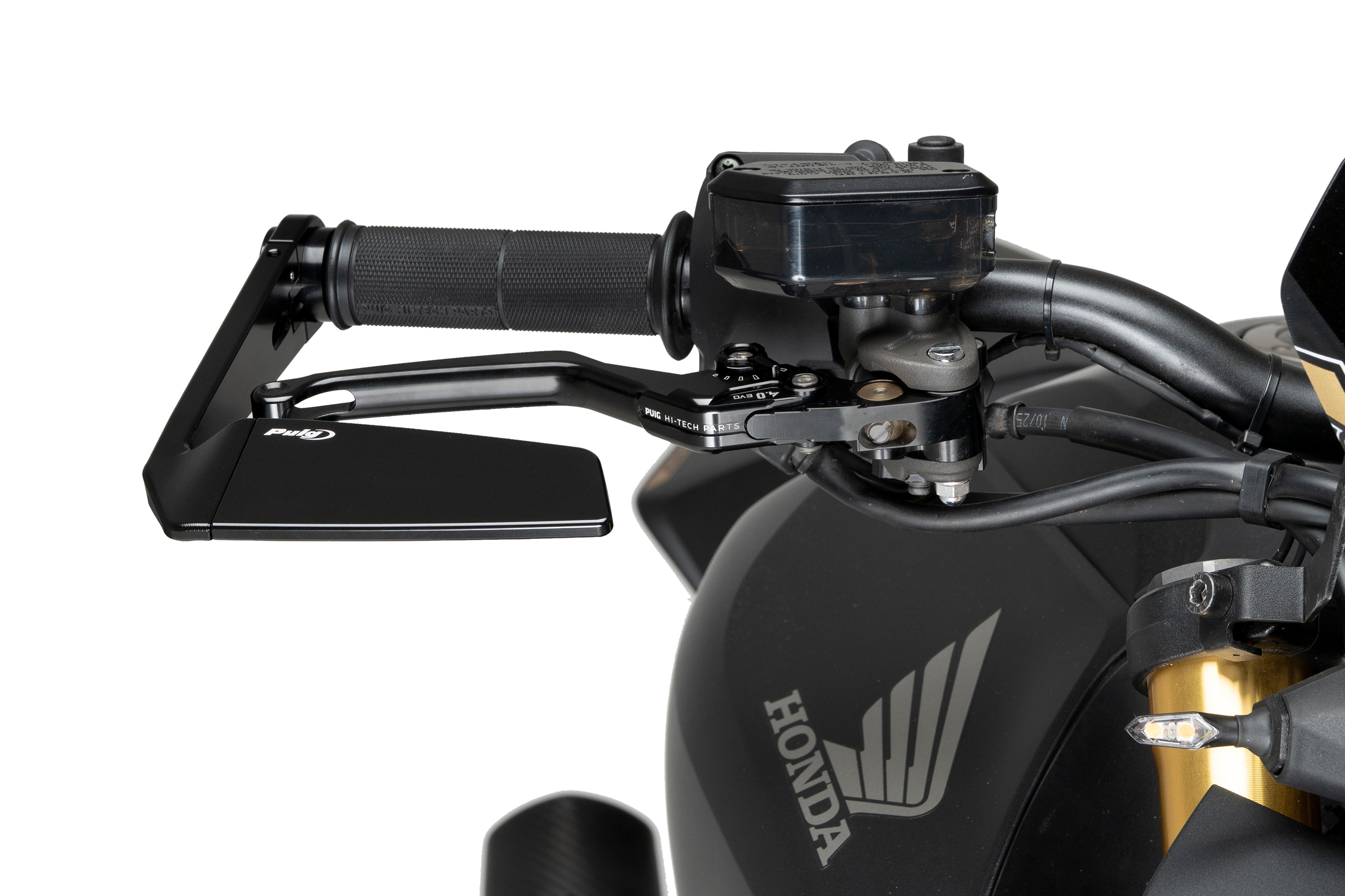 Puig Diablo Bar End Mirror | Right -   Pyramid Motorcycle Accessories