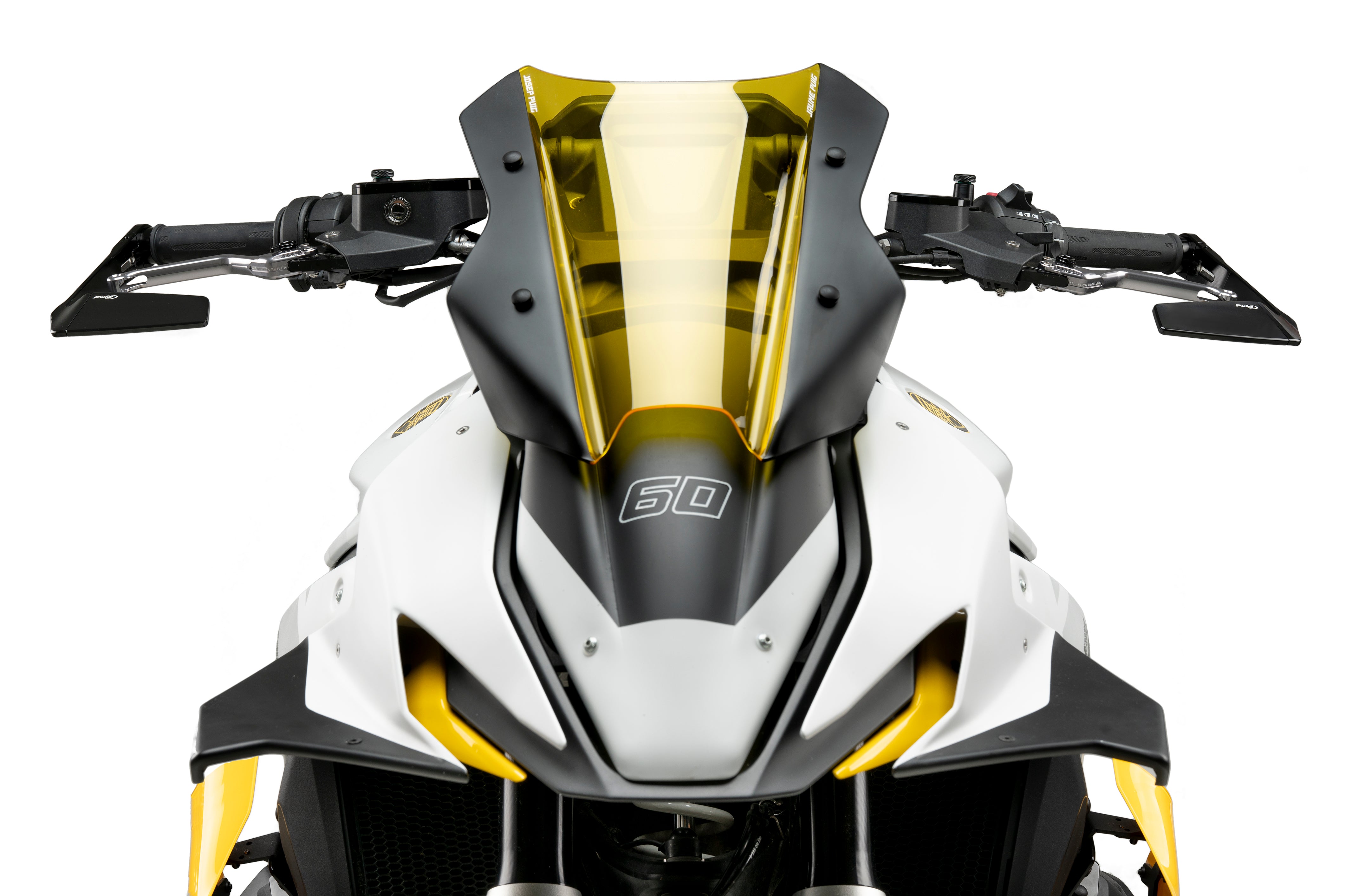 Puig Diablo Bar End Mirror | Right -   Pyramid Motorcycle Accessories