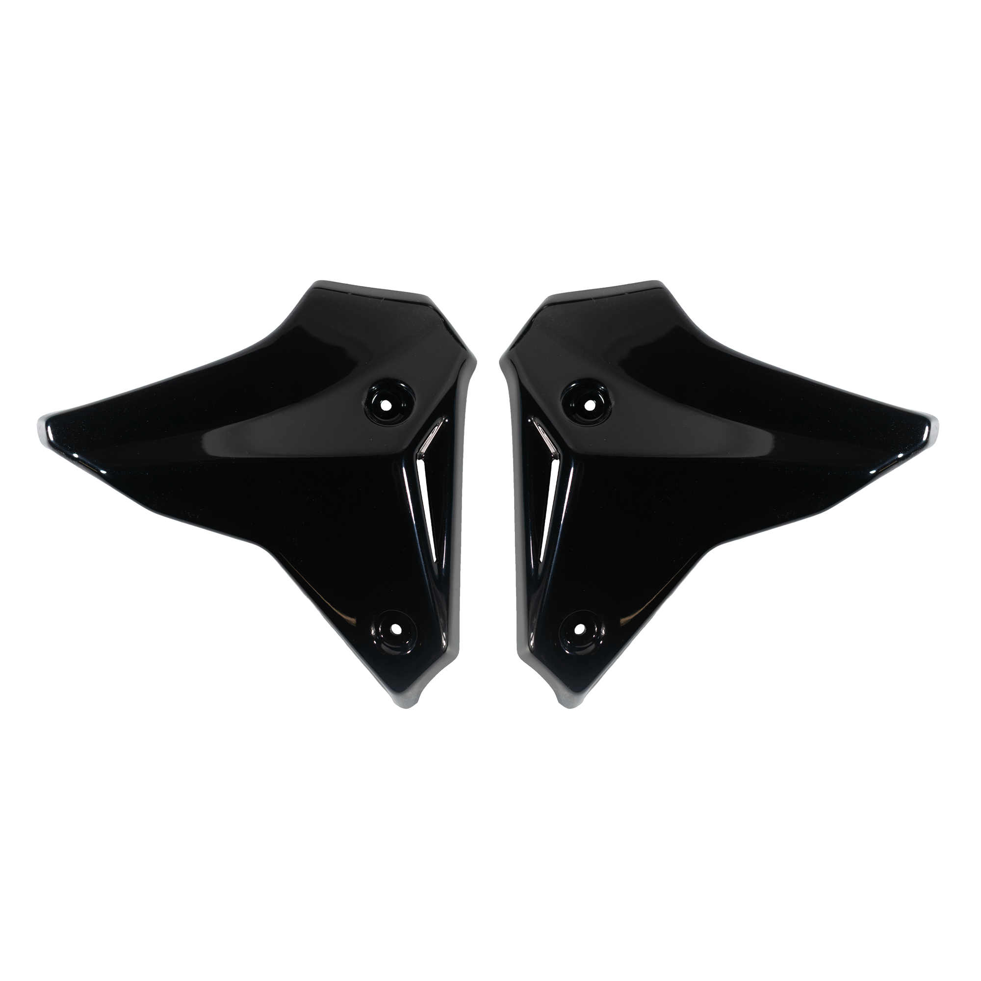 Pyramid Front Infill Panels | Midnight Black (USA: Raven Black) | Yamaha MT-09 2021>Current -   Pyramid Motorcycle Accessories