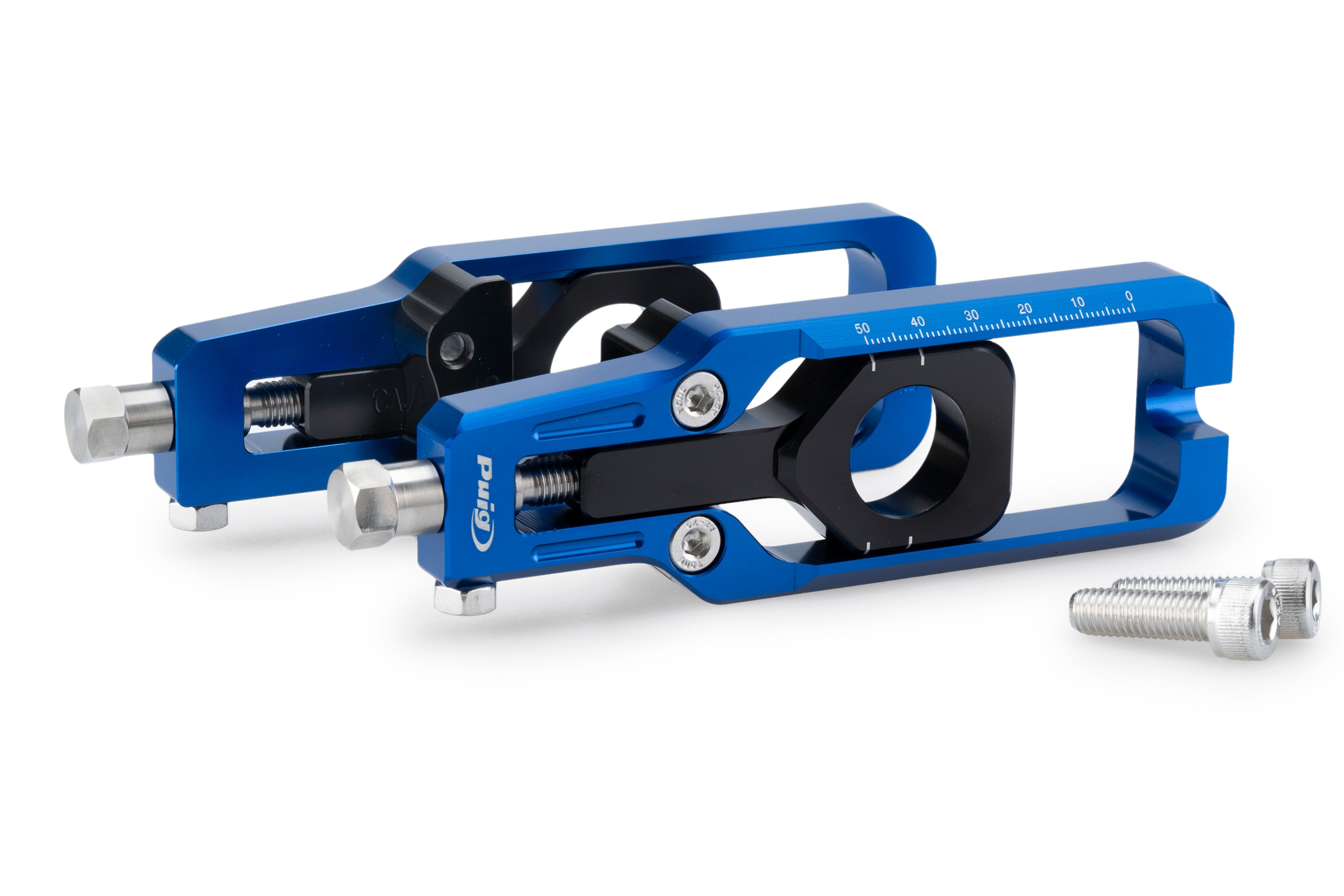 Puig Aluminium Chain Tensioner | Blue | Honda CBR600RR 2024>Current -   Pyramid Motorcycle Accessories