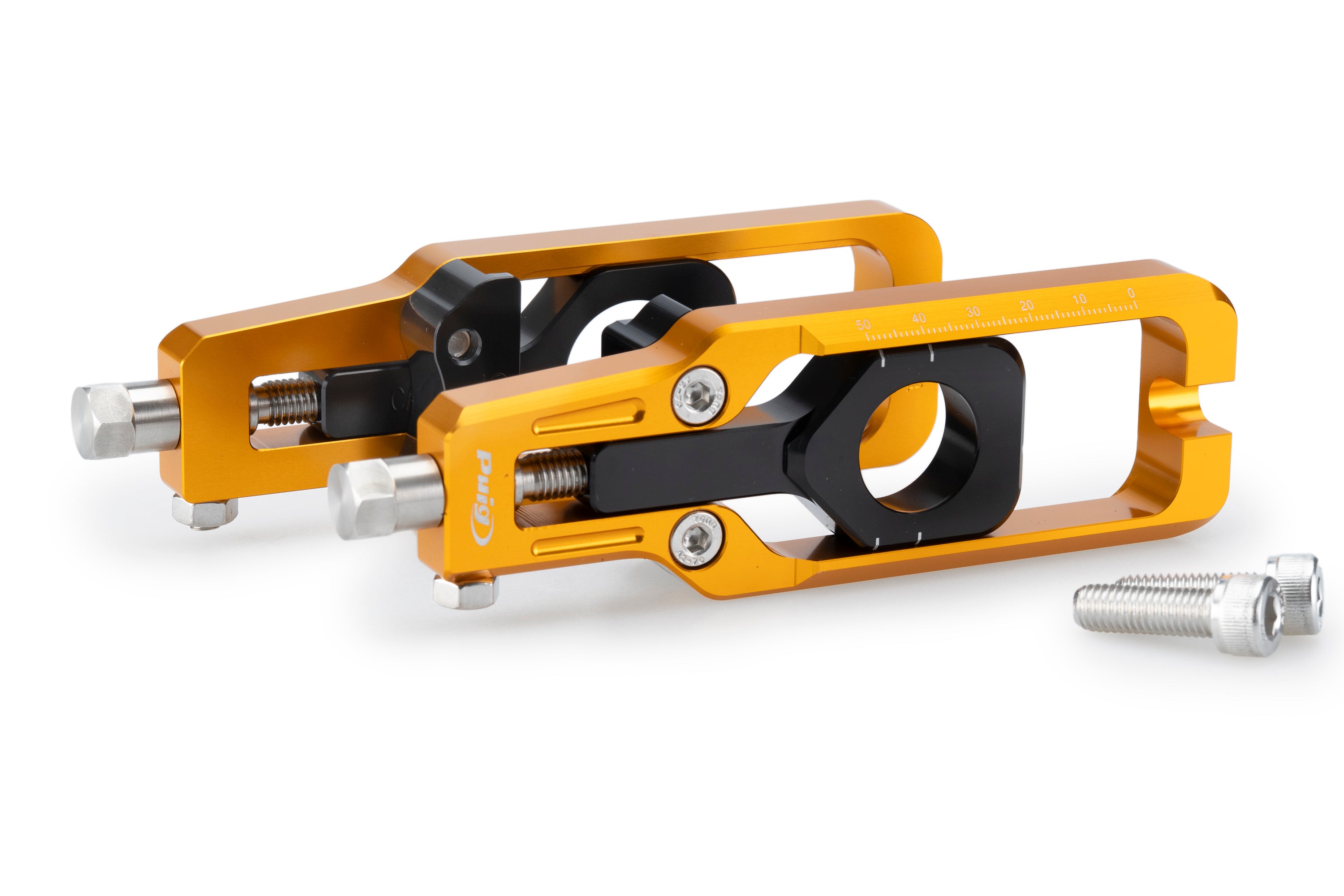 Puig Aluminium Chain Tensioner | Gold | Honda CBR600RR 2024>Current -   Pyramid Motorcycle Accessories