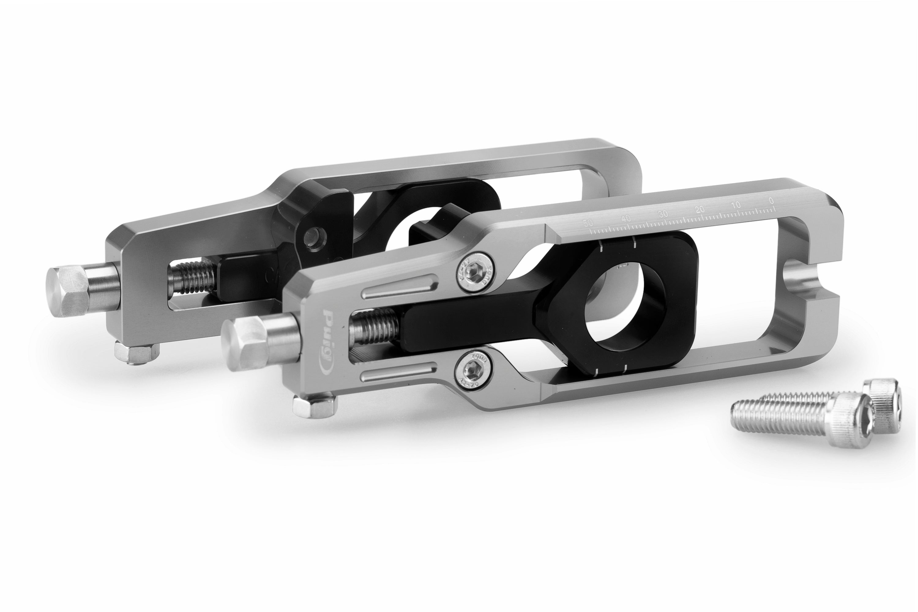Puig Aluminium Chain Tensioner | Silver | Honda CBR600RR 2024>Current -   Pyramid Motorcycle Accessories