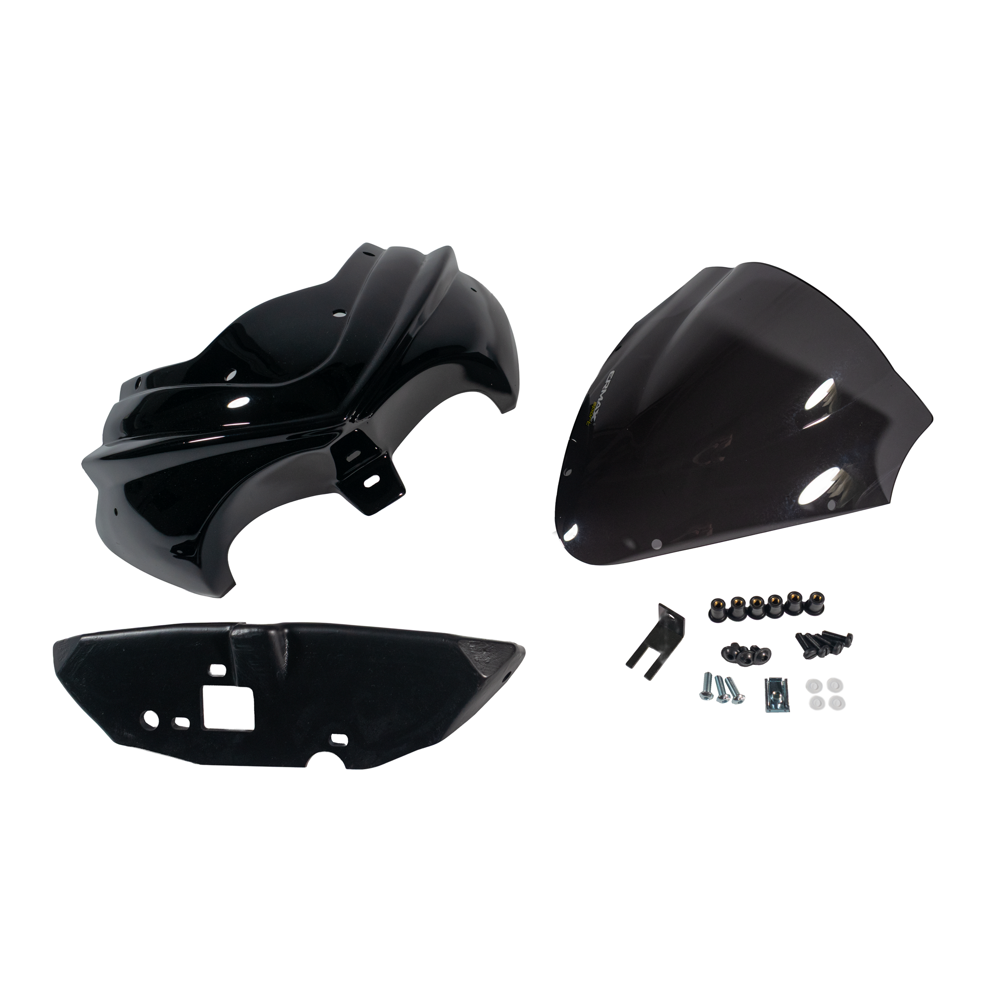 Ermax Nose Fairing | Jet Black with Dark Smoke Screen | Triumph Speed Triple 1050 2005>2007 -   Pyramid Motorcycle Accessories