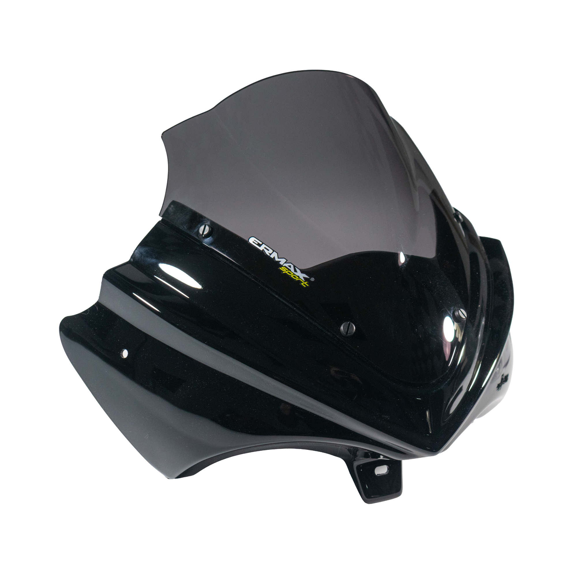 Ermax Nose Fairing | Jet Black with Dark Smoke Screen | Triumph Speed Triple 1050 2005>2007 -   Pyramid Motorcycle Accessories