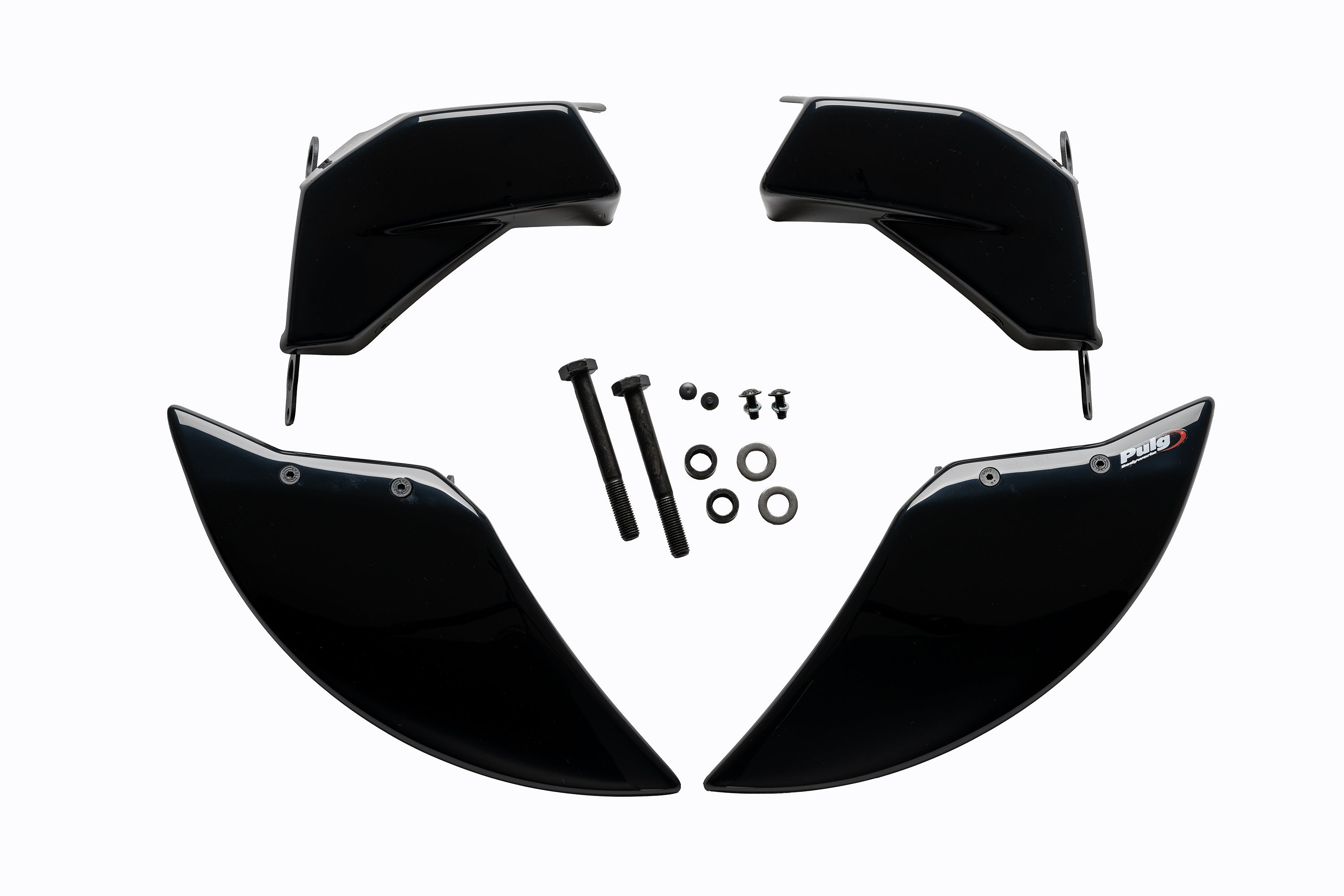 Puig Brake Ducts | Gloss Black | Yamaha TMAX 560 2022>Current -   Pyramid Motorcycle Accessories