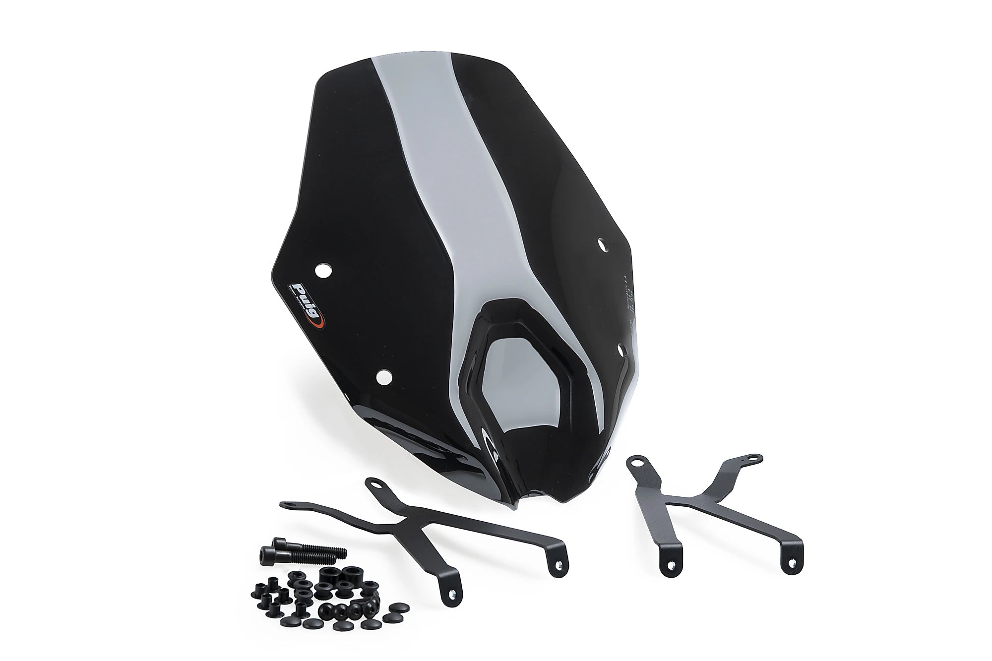 Puig Sport Screen | Black (Opaque) | BMW R 1250 R 2023>2025 (Without BMW screen support) -   Pyramid Motorcycle Accessories