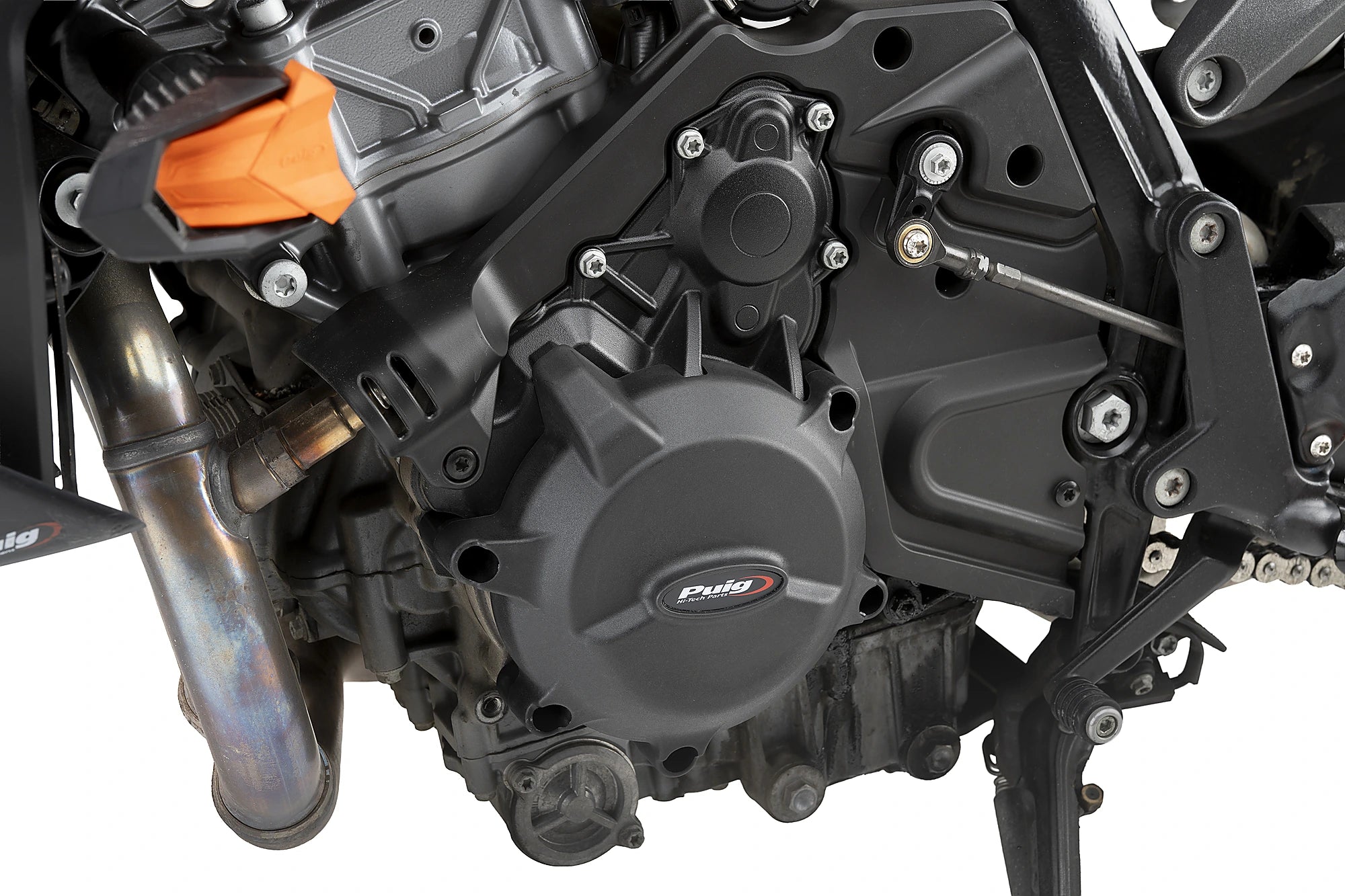 Puig Engine Protective Covers | Black | KTM 990 Duke/Duke R -   Pyramid Motorcycle Accessories