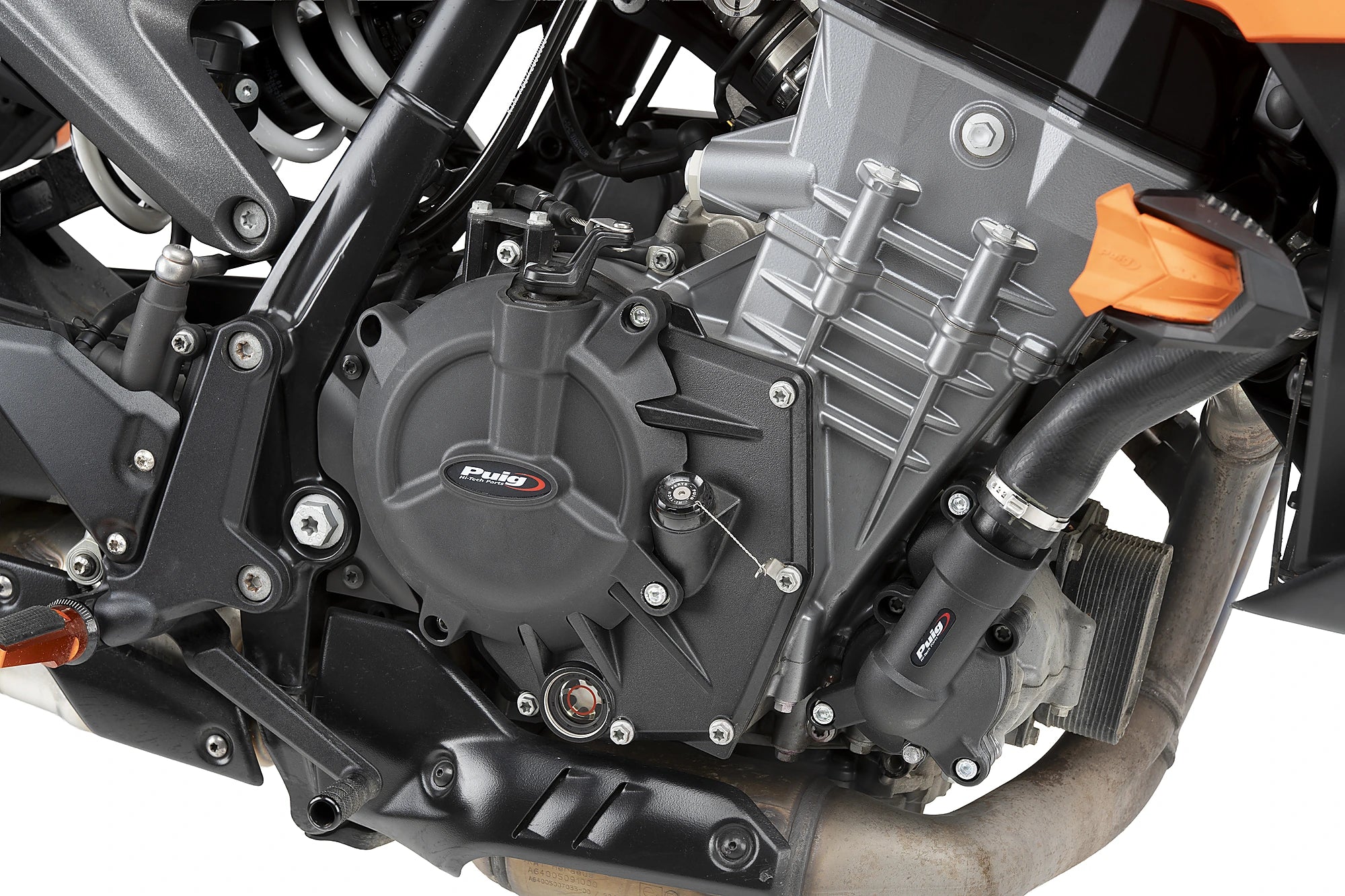 Puig Engine Protective Covers | Black | KTM 990 Duke/Duke R -   Pyramid Motorcycle Accessories