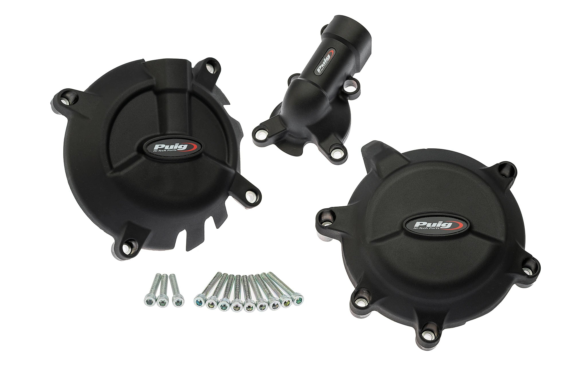 Puig Engine Protective Covers | Black | KTM 990 Duke/Duke R -   Pyramid Motorcycle Accessories