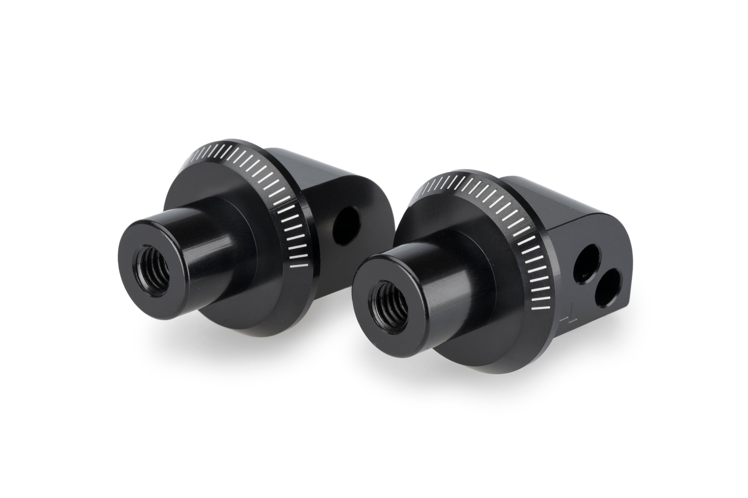 Puig Passenger Footpeg Adaptor | Black | Voge DS900X 2024>2025 -   Pyramid Motorcycle Accessories