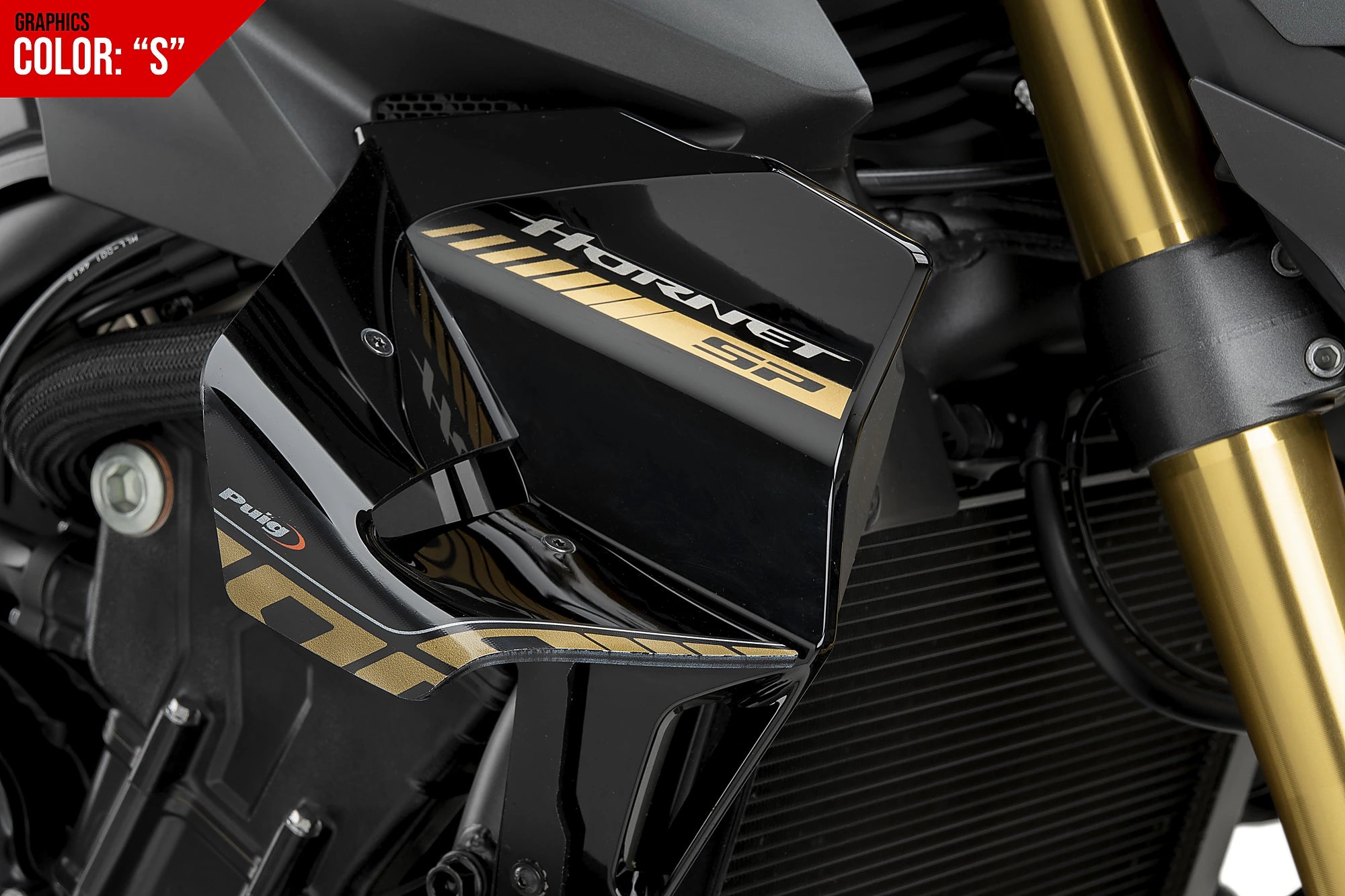 Puig D12 Side Downforce Wings | Graphics | Honda CB1000 Hornet inc. SP 2025>Current -   Pyramid Motorcycle Accessories