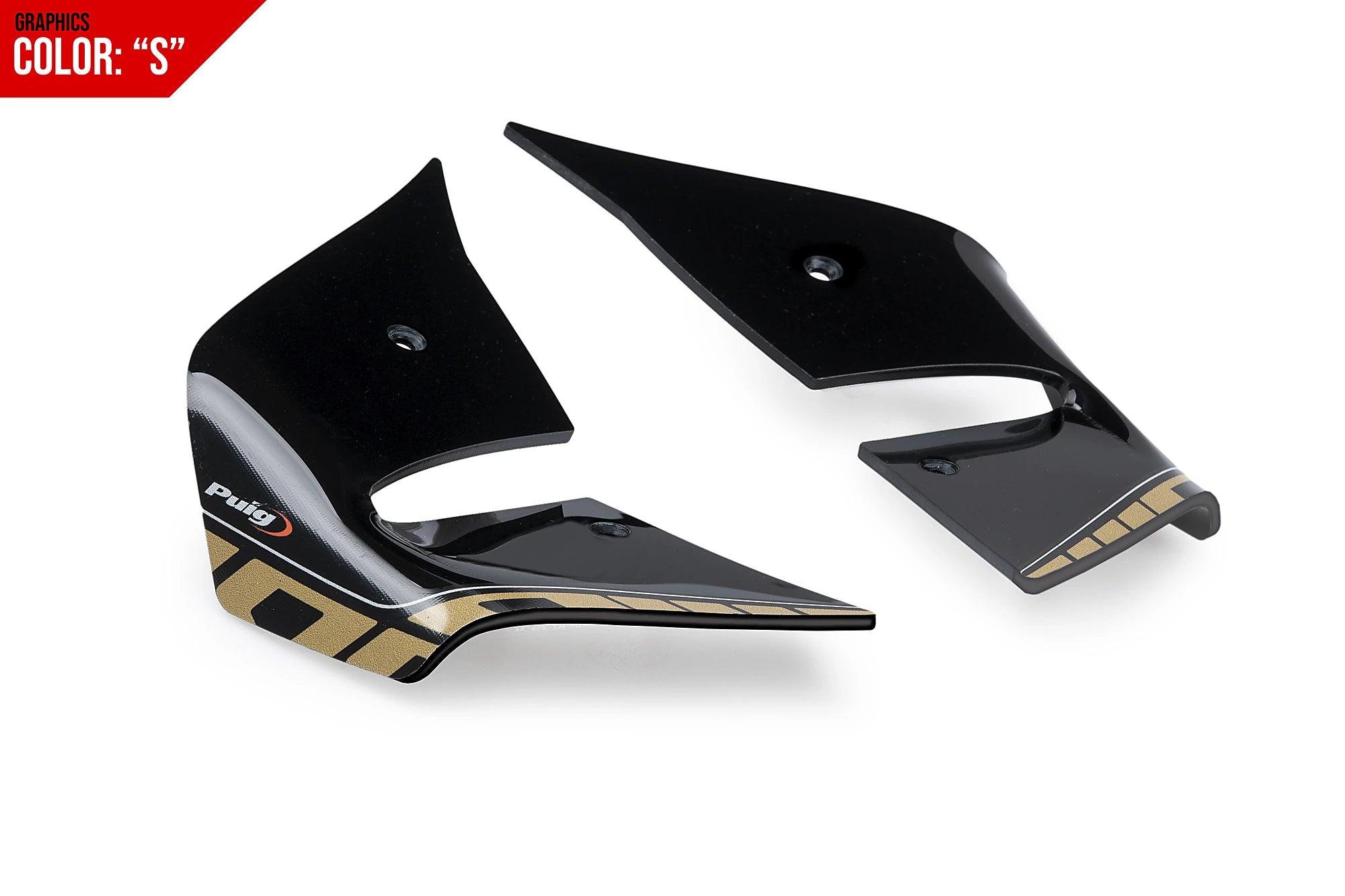 Puig D12 Side Downforce Wings | Graphics | Honda CB1000 Hornet inc. SP 2025>Current -   Pyramid Motorcycle Accessories