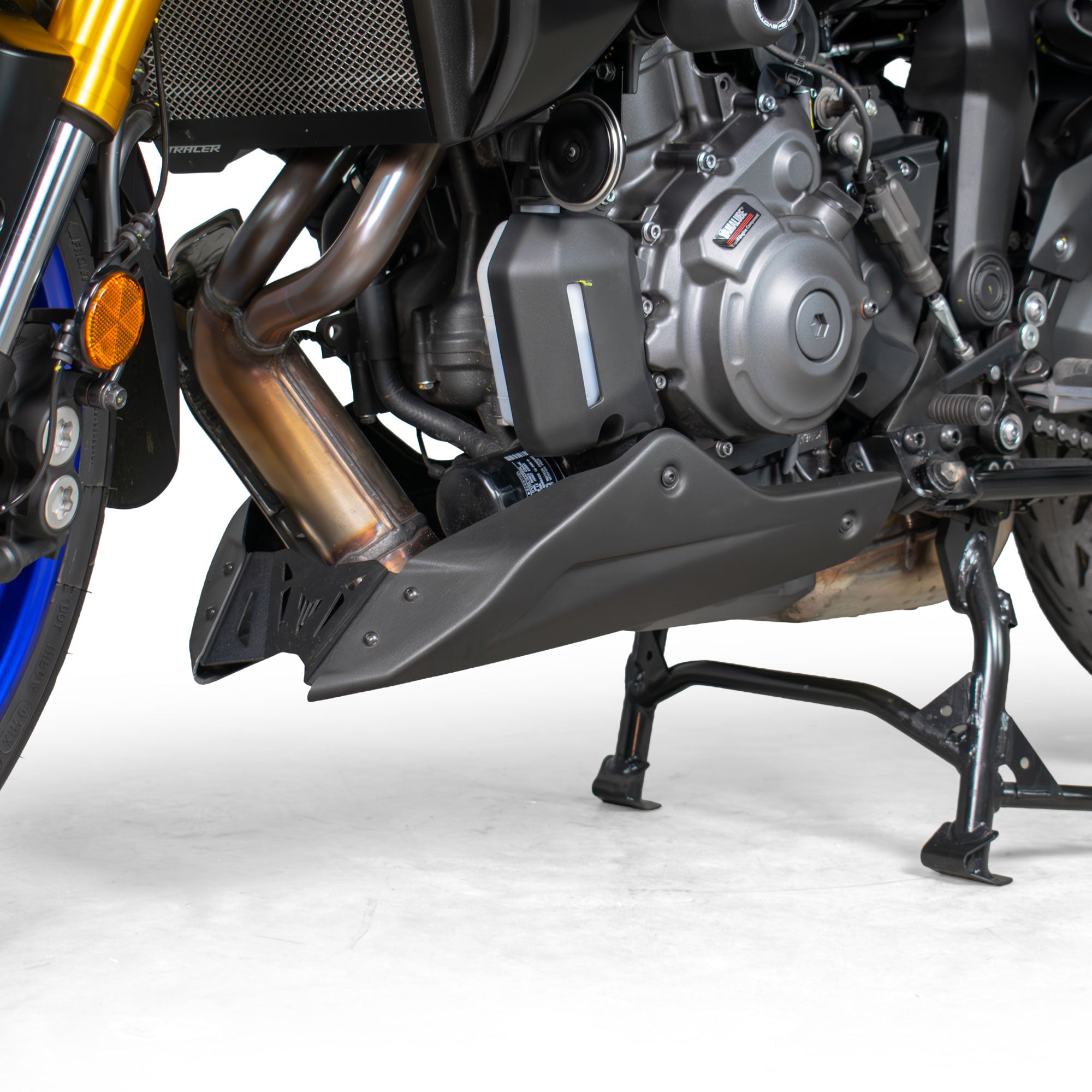 Pyramid Belly Pan | Matte Black | Yamaha Tracer 7 GT 2020>Current -   Pyramid Motorcycle Accessories