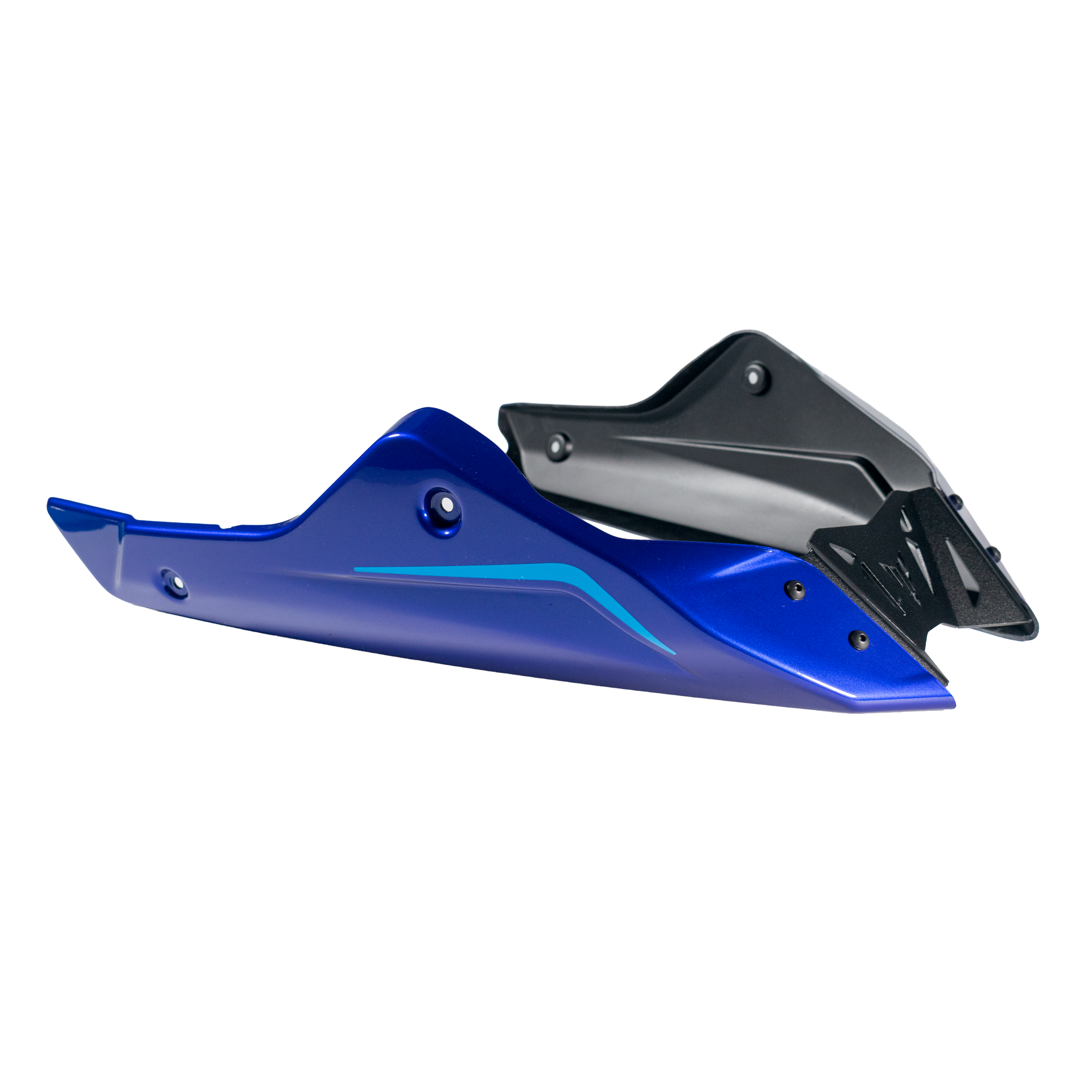 Pyramid Belly Pan | Yamaha Blue | Yamaha MT-07 2021>Current -   Pyramid Motorcycle Accessories