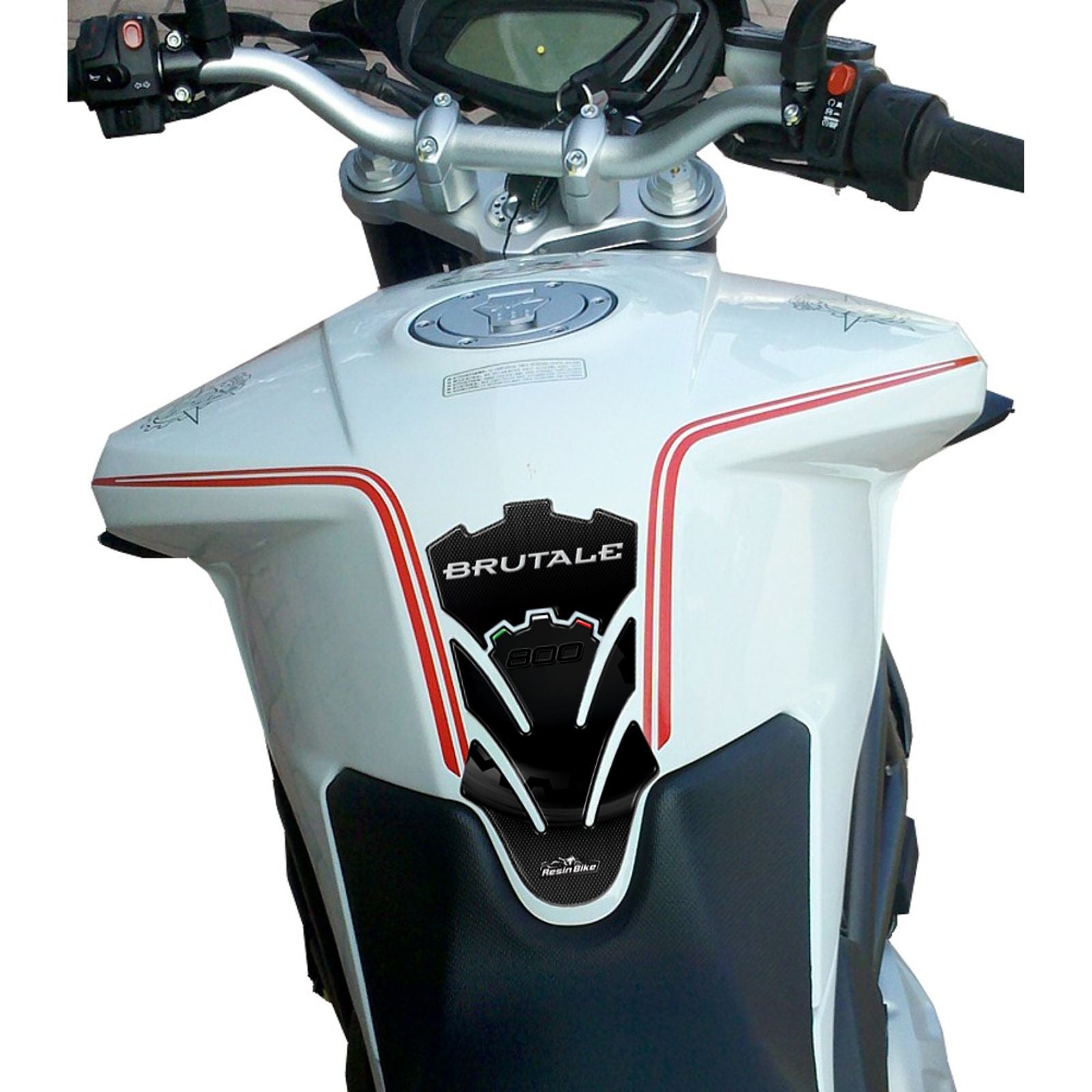 Resin Bike 3D Motorcycle Stickers - Tank Pad | MV Agusta Brutale 800 2012>2015 -   Pyramid Motorcycle Accessories