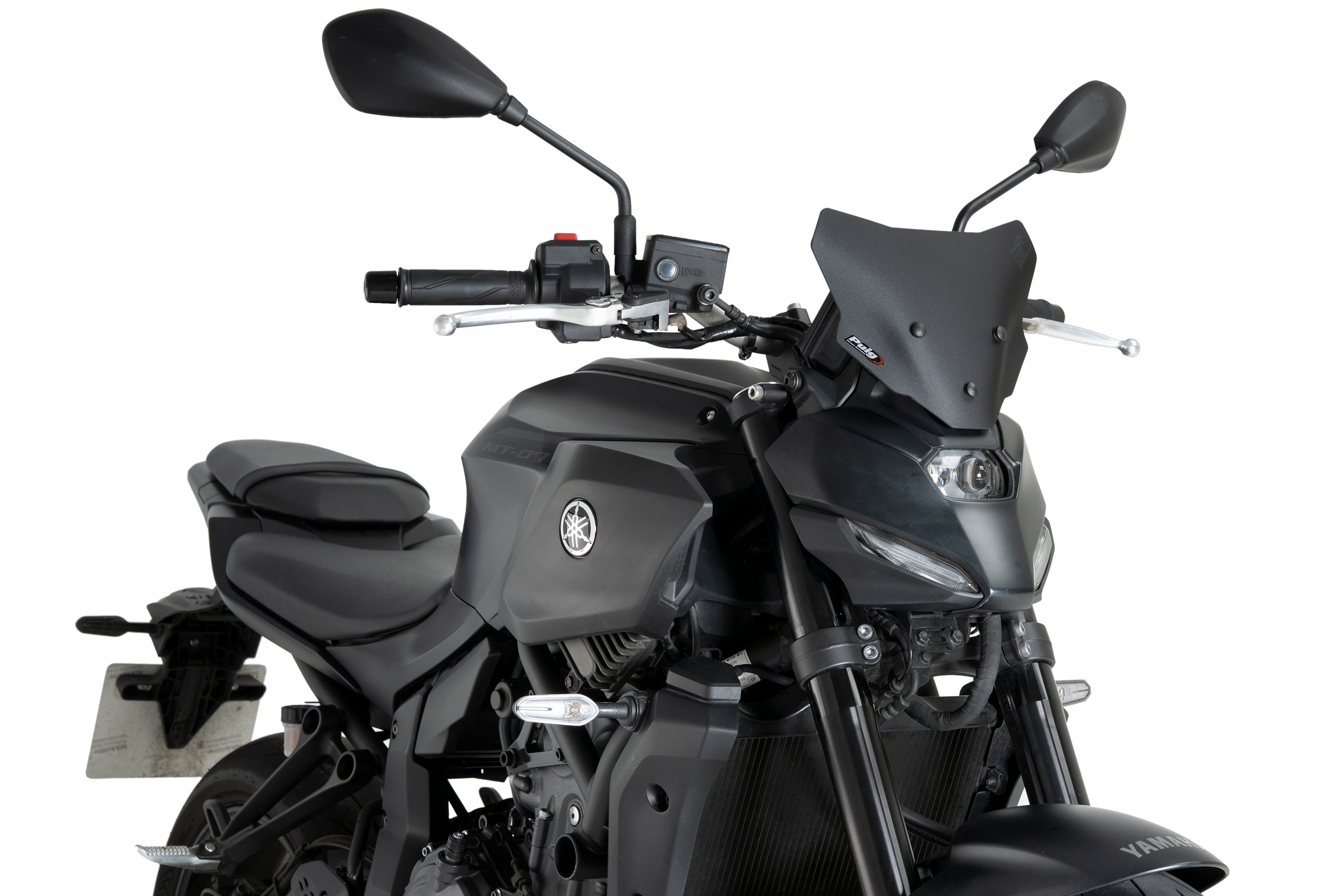 Puig Sport Screen | Matte Black | Yamaha MT-07 2025>Current -   Pyramid Motorcycle Accessories