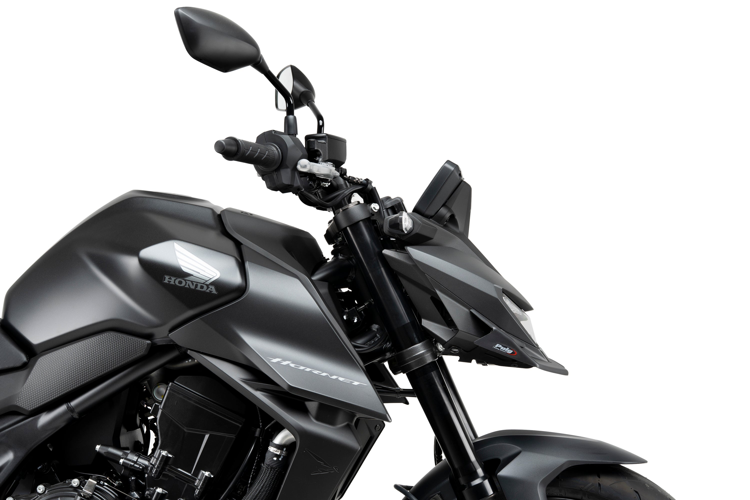 Puig Naked Front Wings | Matte Black | Honda CB750 Hornet 2025>Current