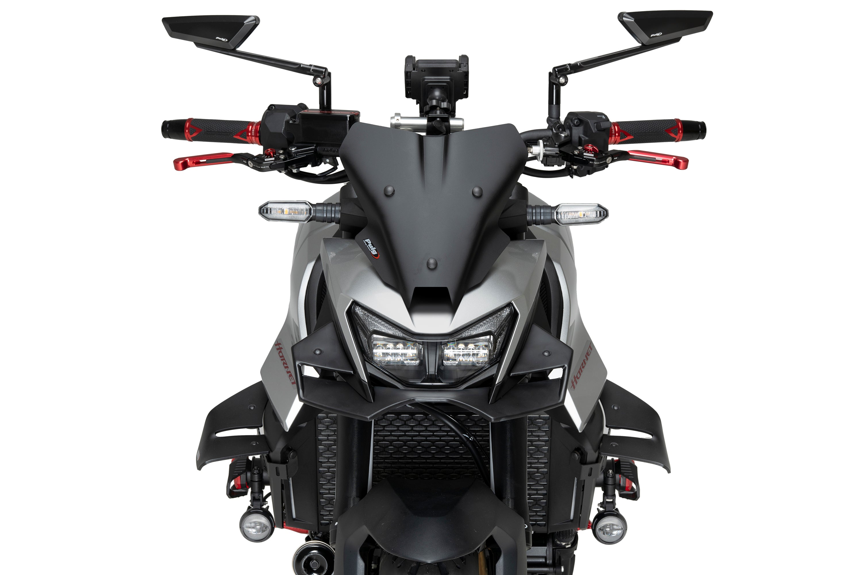 Puig Naked Front Wings | Matte Black | Honda CB750 Hornet 2025>Current -   Pyramid Motorcycle Accessories