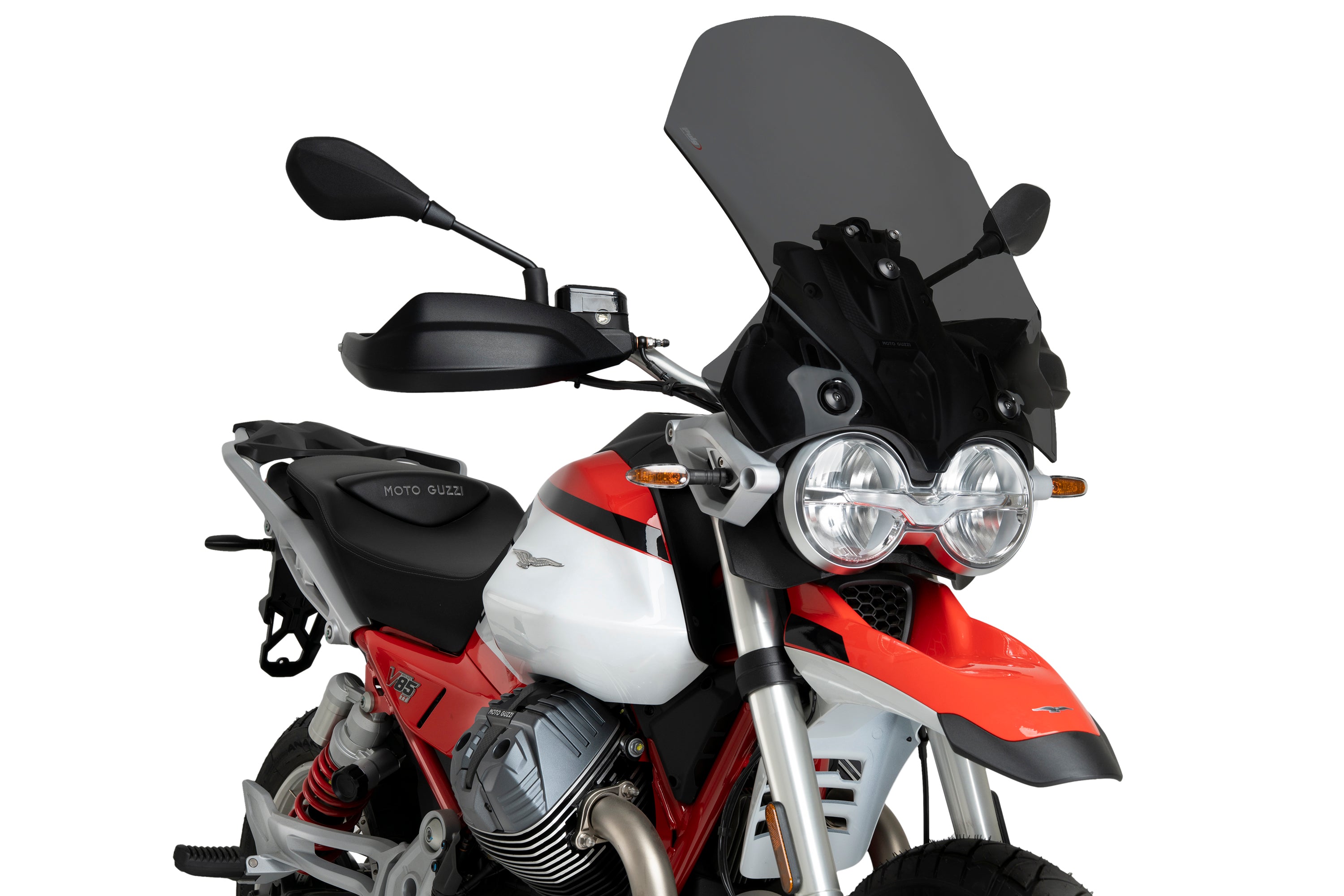Puig Touring Screen | Dark Smoke | Moto Guzzi V85 TT 2024>Current -   Pyramid Motorcycle Accessories