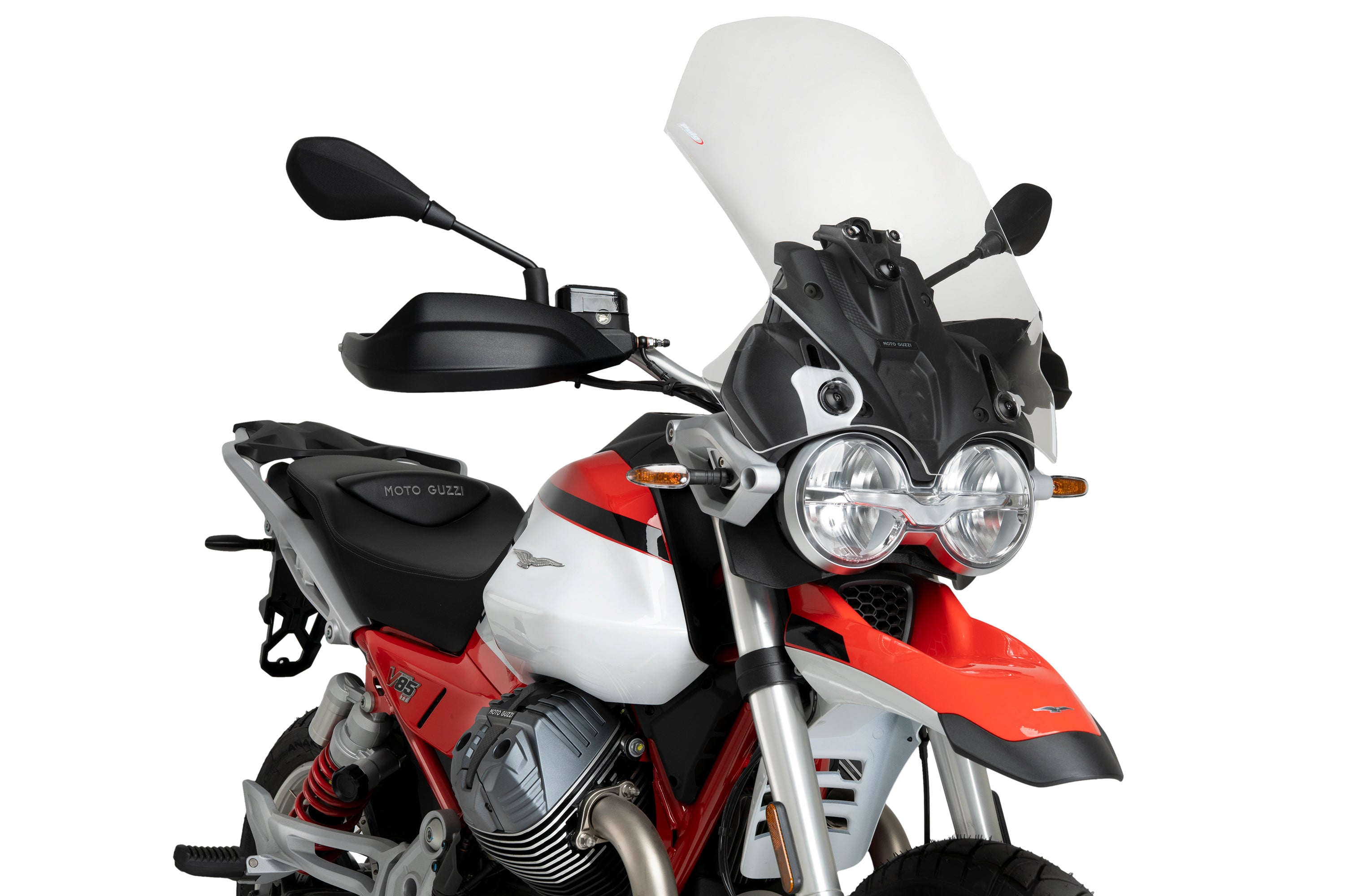Puig Touring Screen | Clear | Moto Guzzi V85 TT 2024>Current -   Pyramid Motorcycle Accessories