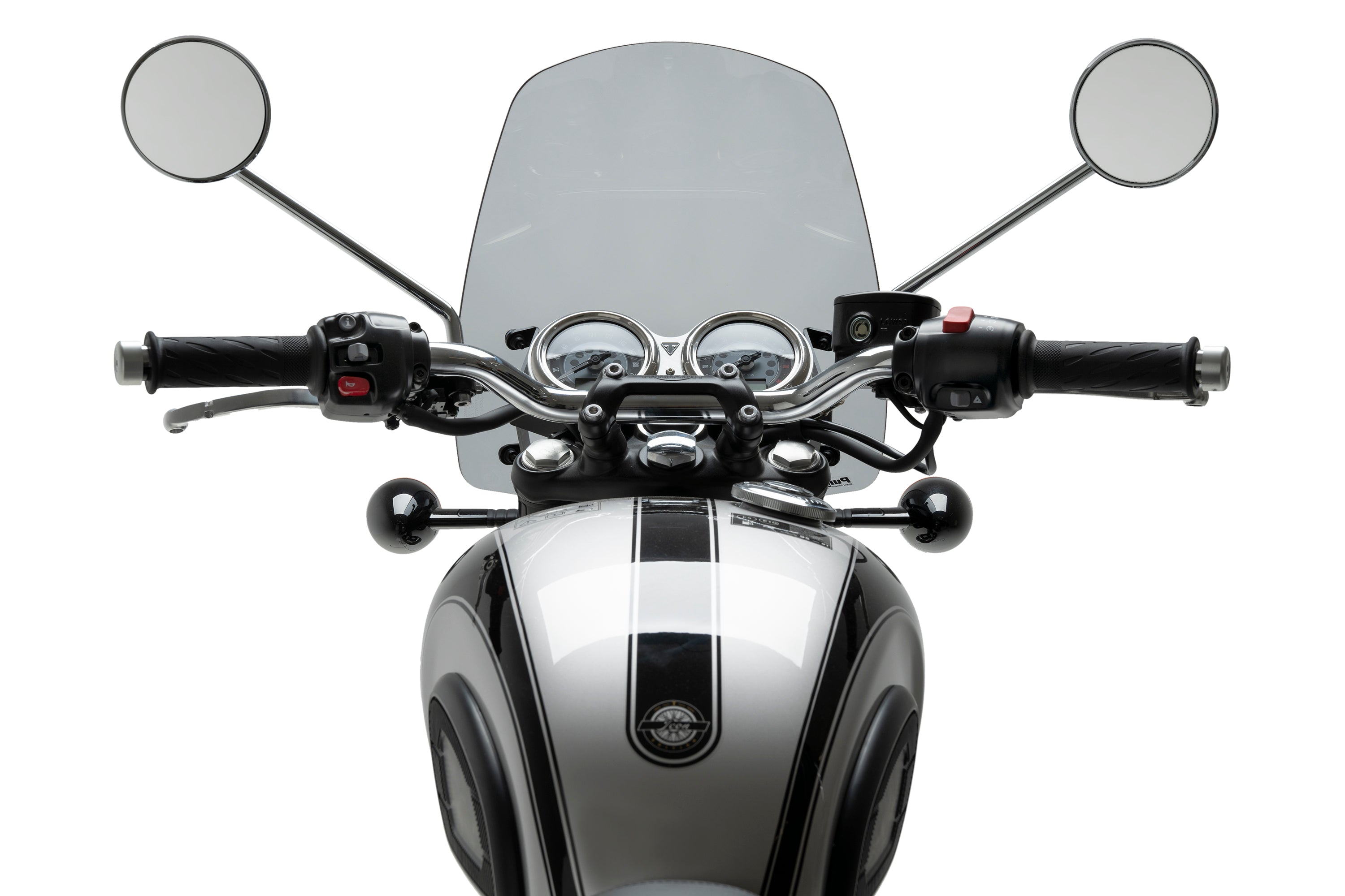 Puig Touring Screen | Light Smoke | Triumph Bonneville T100/T120 -   Pyramid Motorcycle Accessories