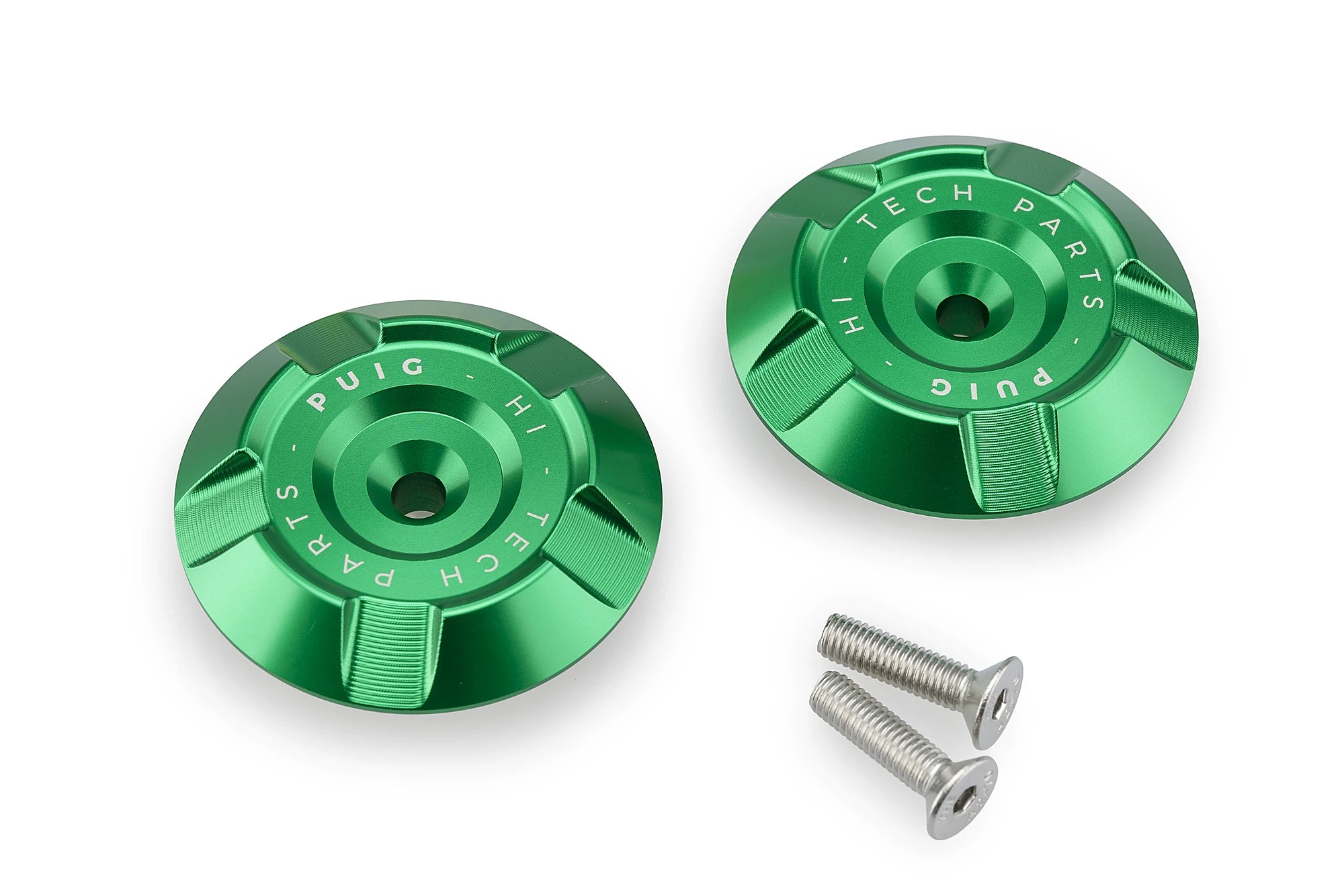 Puig Aluminium Frame Covers | Green | Kawasaki Z900 2025>2026 -   Pyramid Motorcycle Accessories