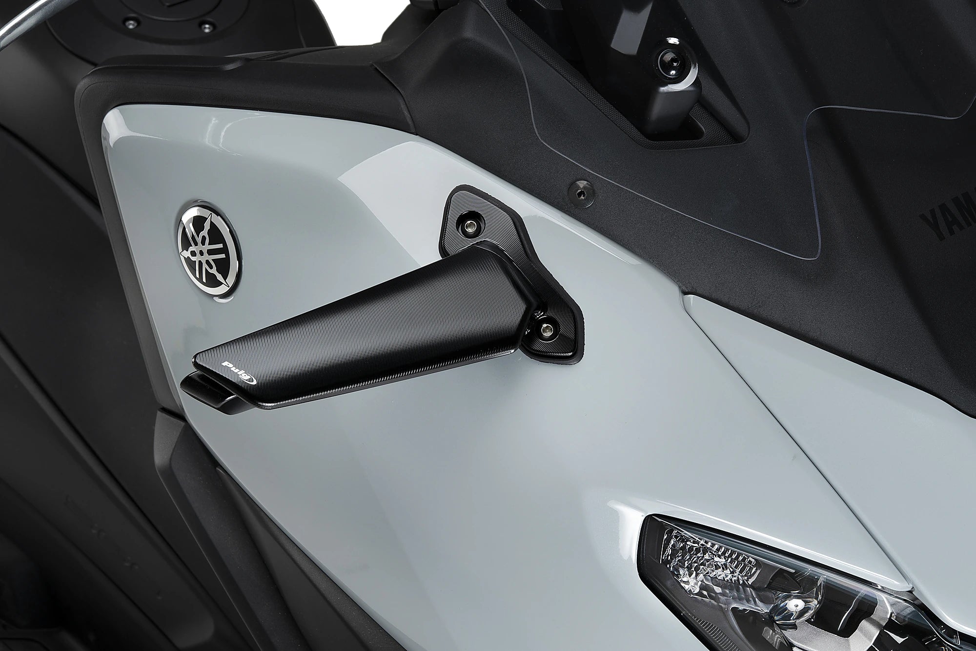 Puig Aileron Right Mirror | Black | Yamaha TMAX 560 2025>Current -   Pyramid Motorcycle Accessories