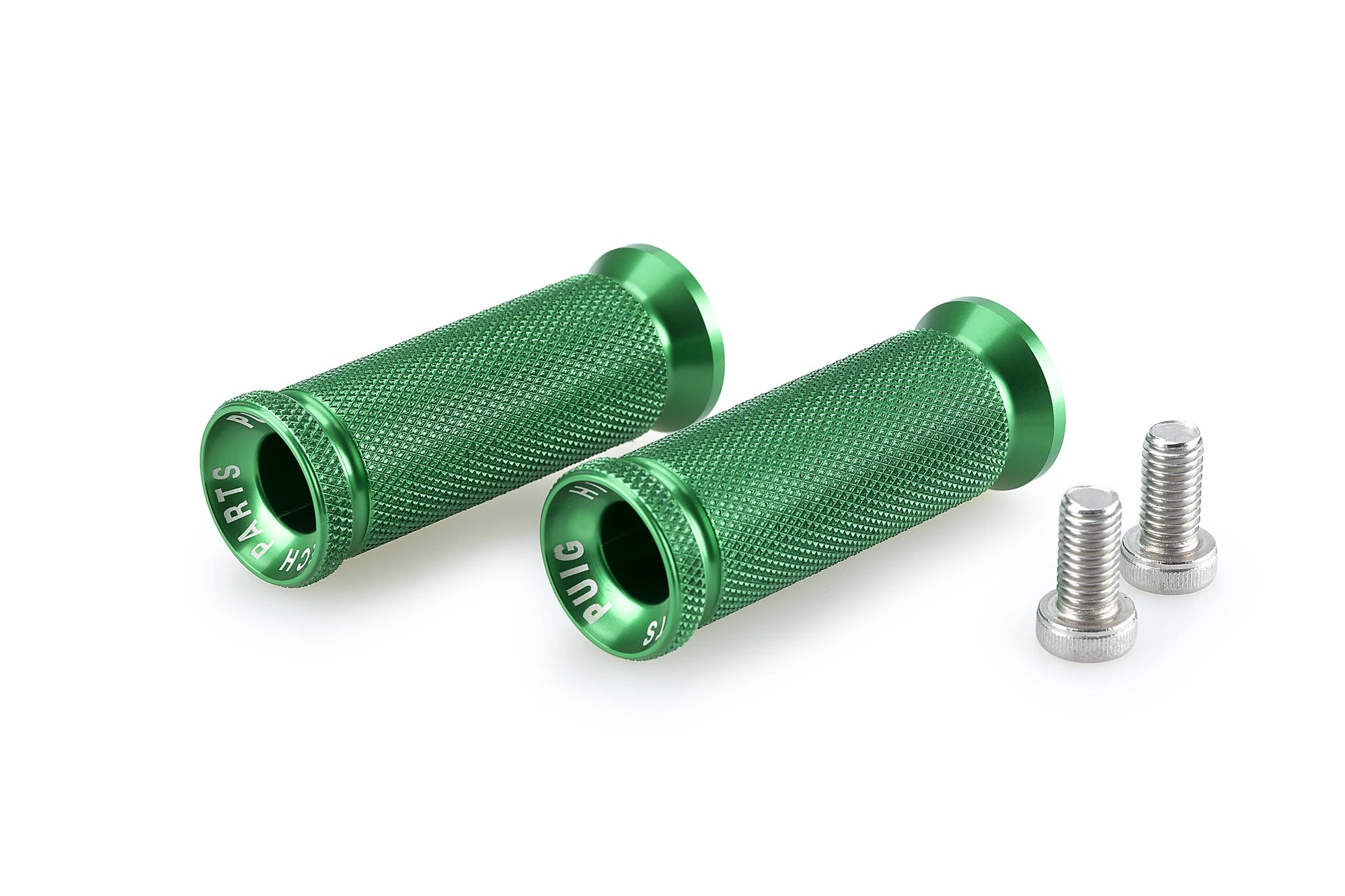 Puig Evolution Footpegs | Green -   Pyramid Motorcycle Accessories