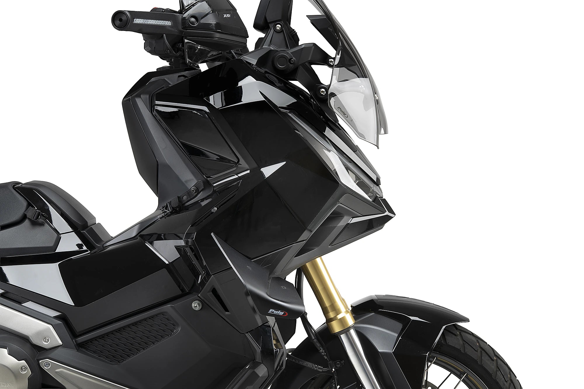Puig D12 Wings | Matte Black | Honda X-Adv 2025>Current -   Pyramid Motorcycle Accessories