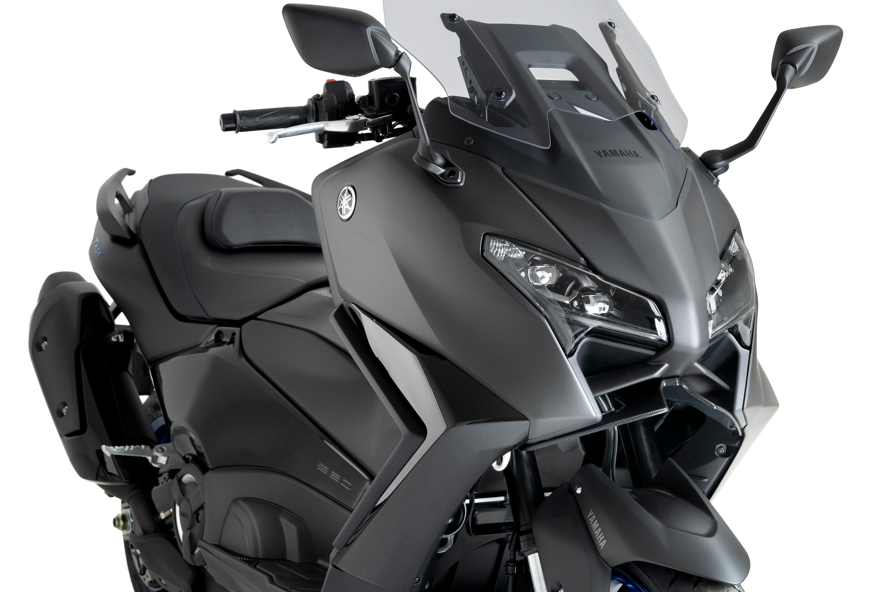 Puig Naked Front Downforce Wings | Carbon Look | Yamaha TMAX 560 incl. Tech MAX 2025>Current -   Pyramid Motorcycle Accessories