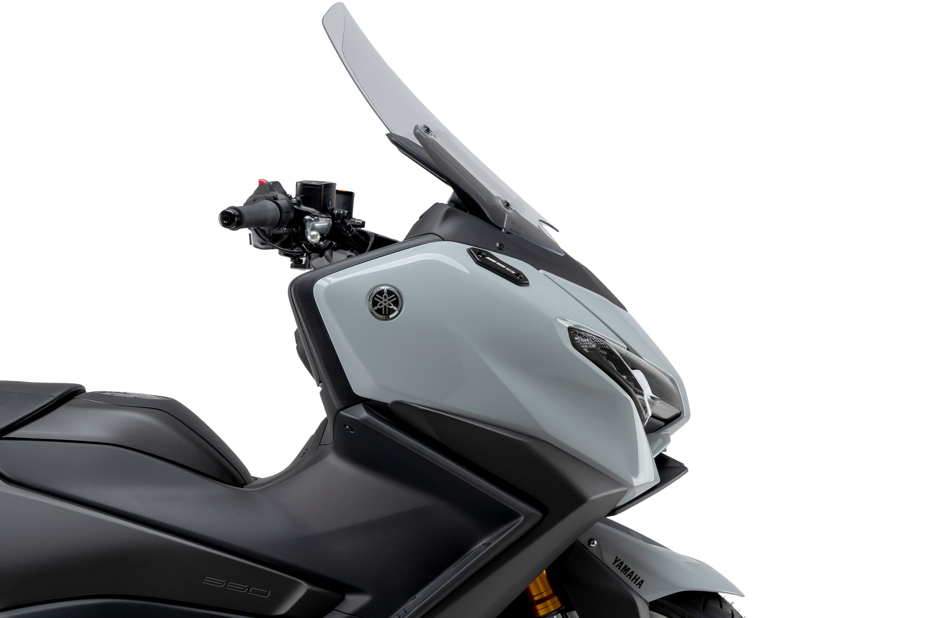 Puig Naked Front Downforce Wings | Matte Black | Yamaha TMAX 560 incl. Tech MAX 2025>Current -   Pyramid Motorcycle Accessories