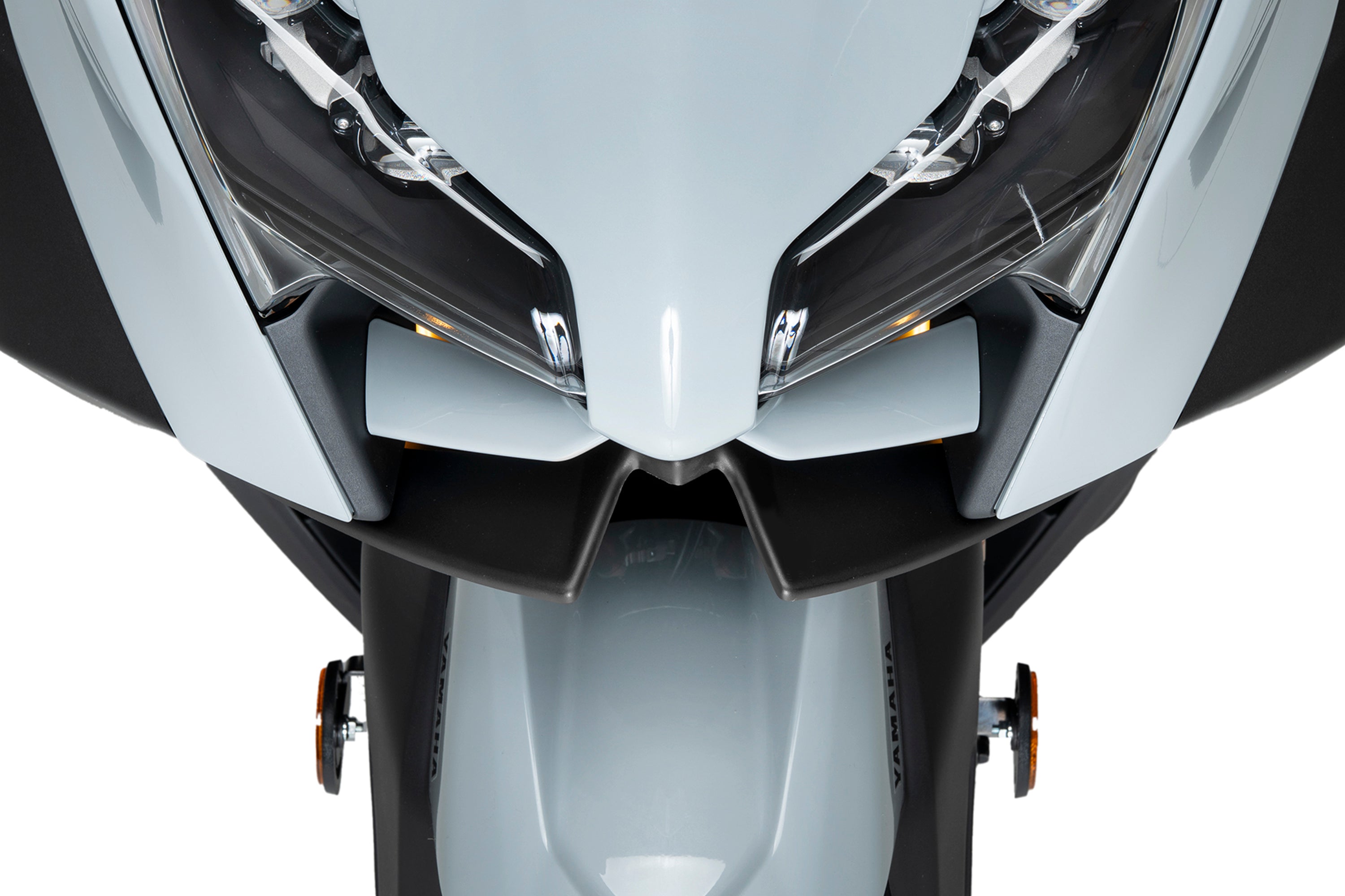 Puig Naked Front Downforce Wings | Matte Black | Yamaha TMAX 560 incl. Tech MAX 2025>Current -   Pyramid Motorcycle Accessories