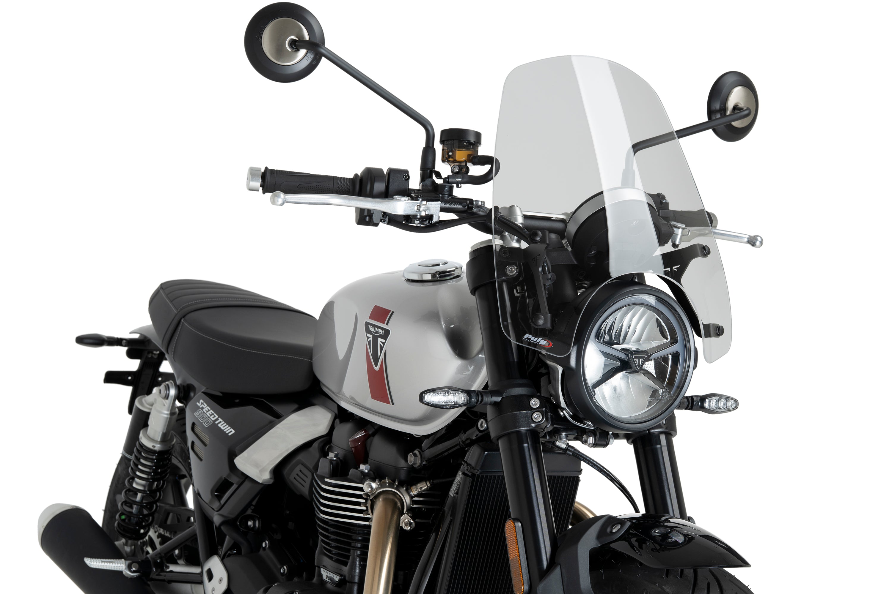 Puig Touring Screen | Clear | Triumph Speed Twin 900 / 1200 / 1200 RS -   Pyramid Motorcycle Accessories