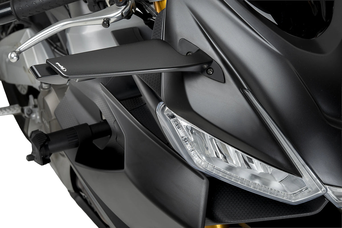 Puig Rearview Mirror Aileron (Right) | Black | APRILIA RS 660/RS 660 Factory