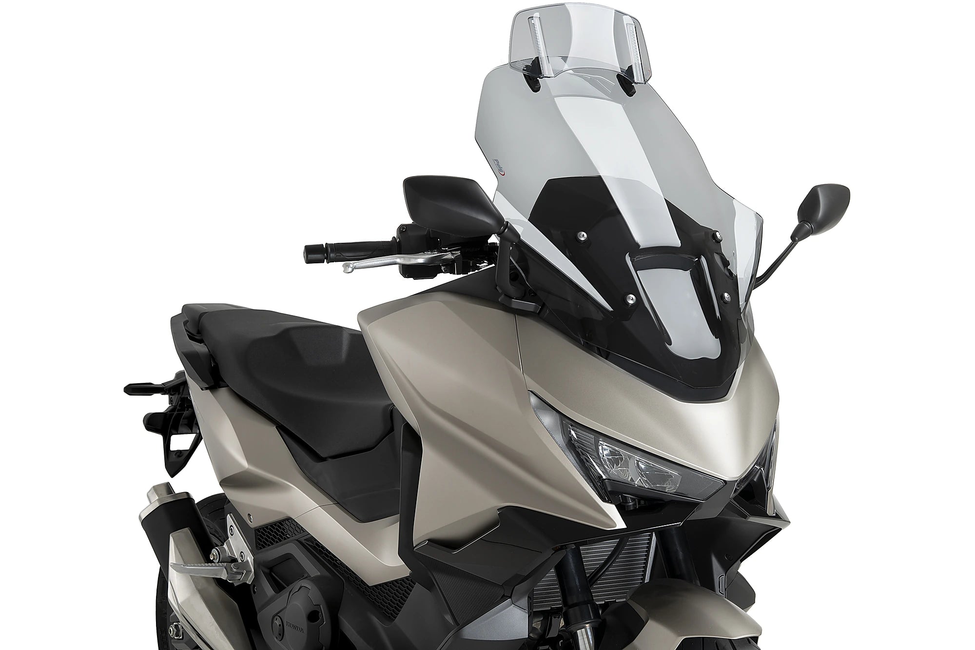 Puig Touring Screen with Visor | Light Smoke | Honda Forza 750 2025>Current -   Pyramid Motorcycle Accessories