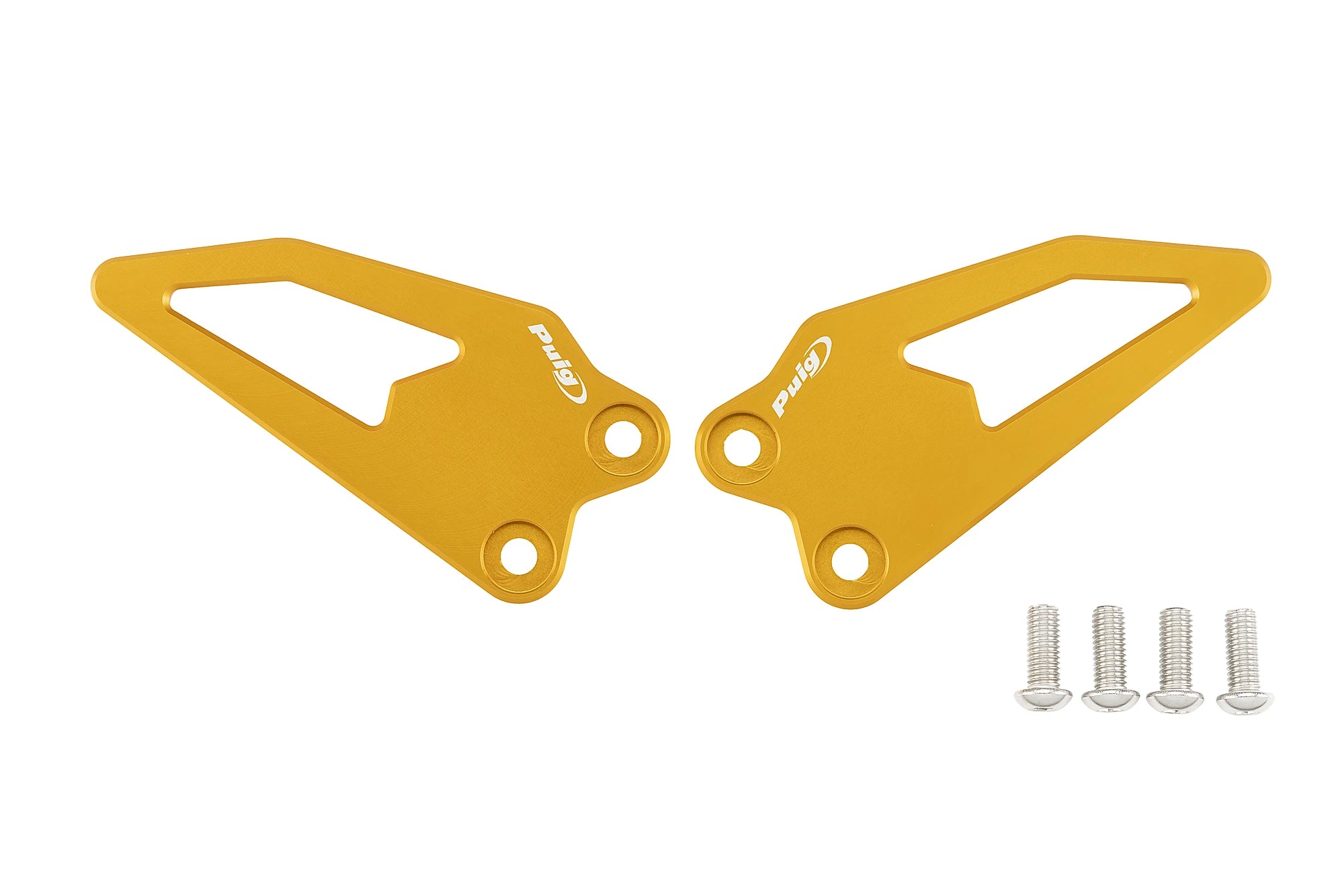 Puig Heel Plates | Gold | Yamaha R9 2025>Current -   Pyramid Motorcycle Accessories
