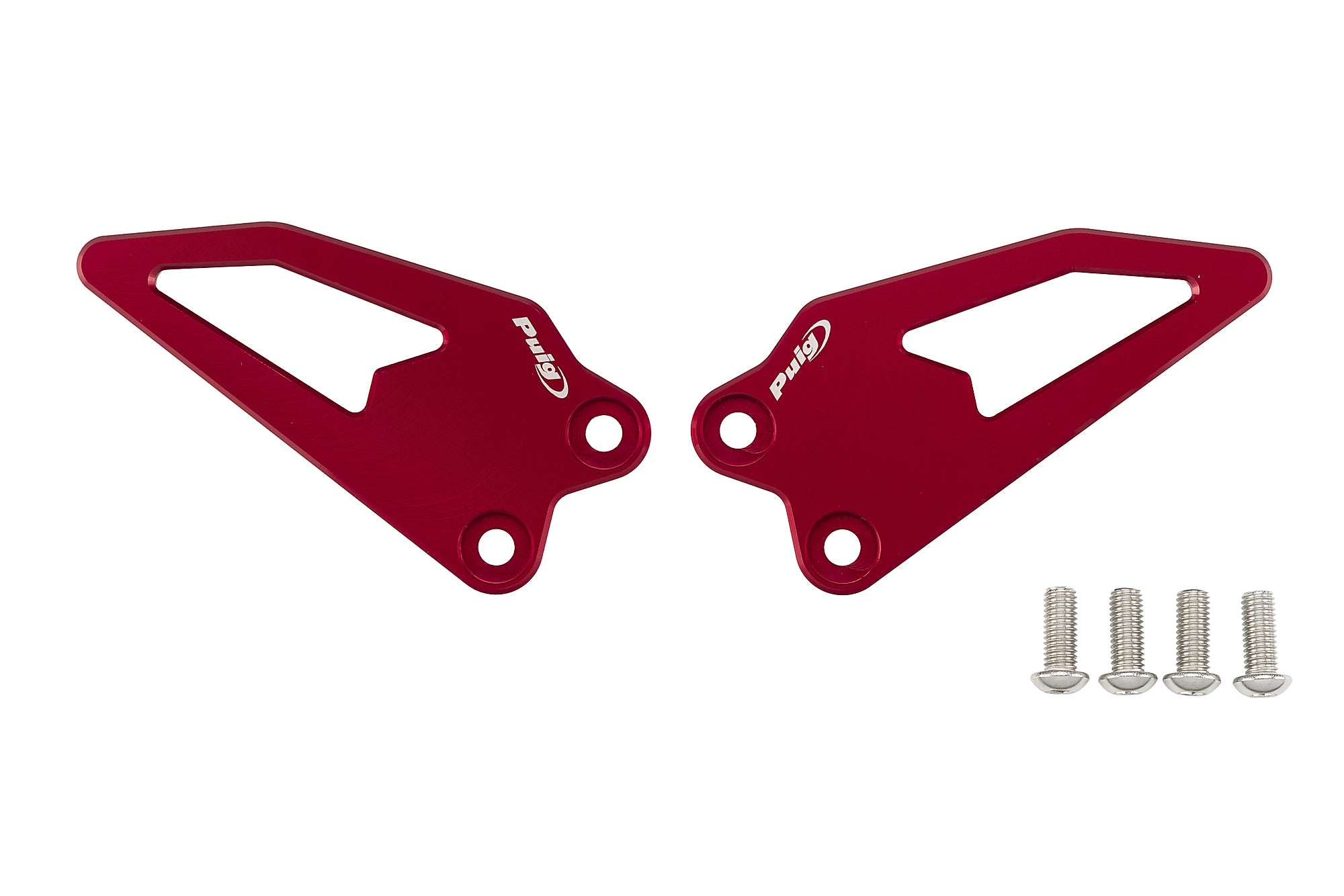 Puig Heel Plates | Red | Yamaha R9 2025>Current -   Pyramid Motorcycle Accessories