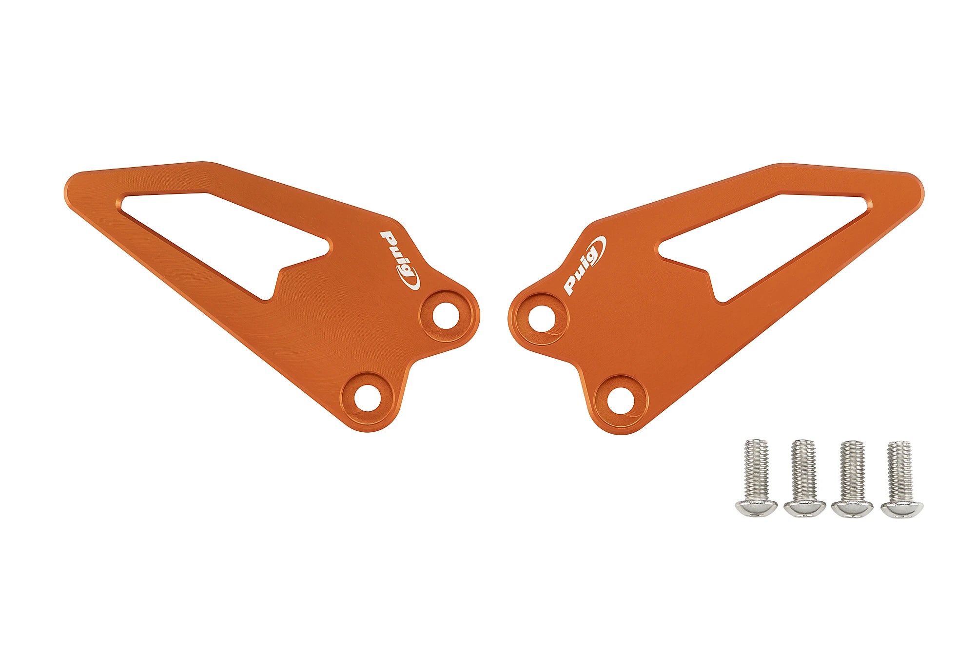 Puig Heel Plates | Orange | Yamaha R9 2025>Current -   Pyramid Motorcycle Accessories