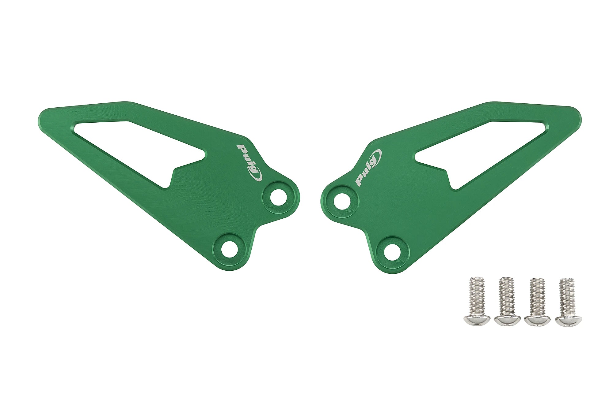 Puig Heel Plates | Green | Yamaha R9 2025>Current -   Pyramid Motorcycle Accessories