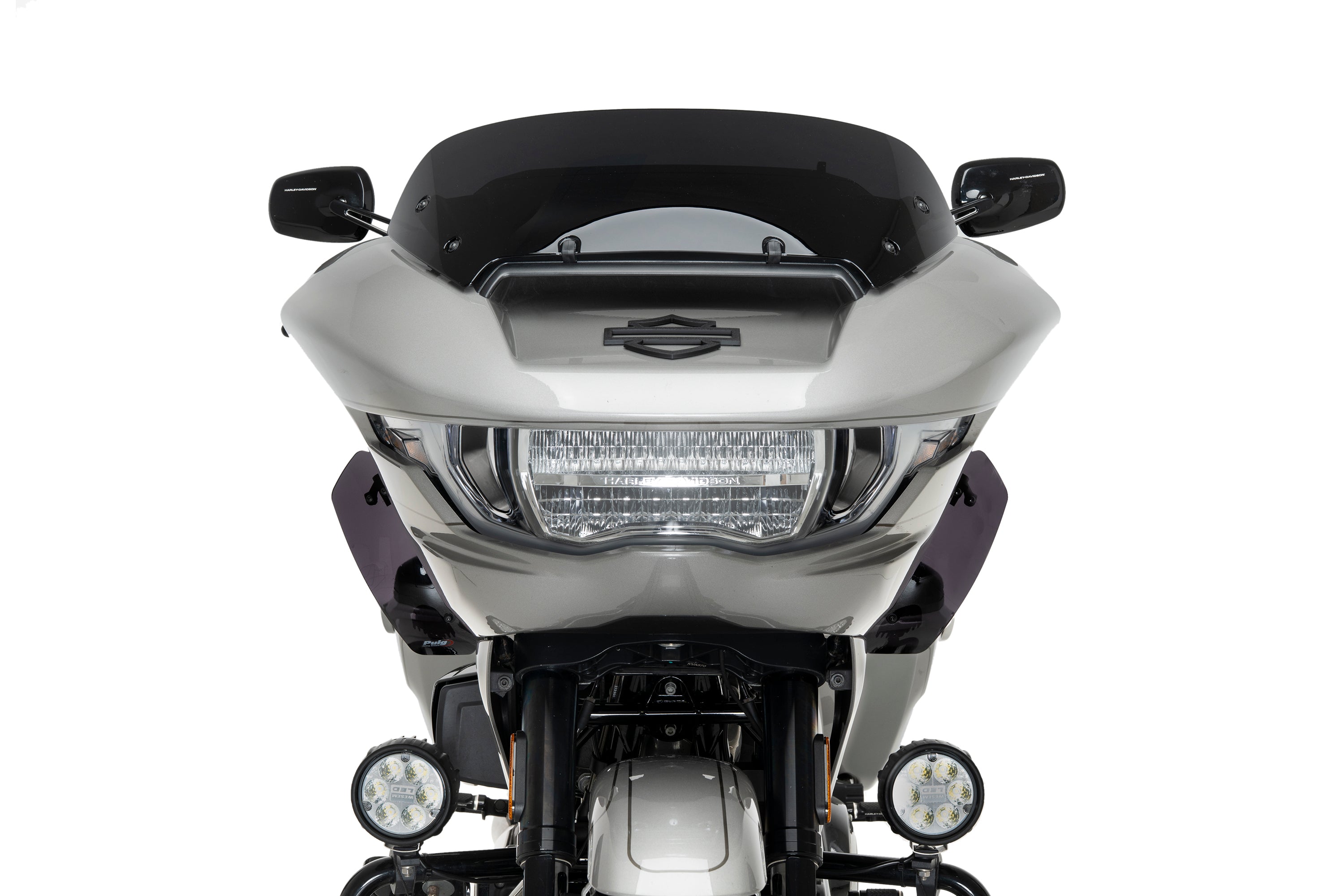 Puig Lower Wind Deflectors | Dark Smoke | Harley Davidson Road Glide (FLTRX) 2024>Current -   Pyramid Motorcycle Accessories
