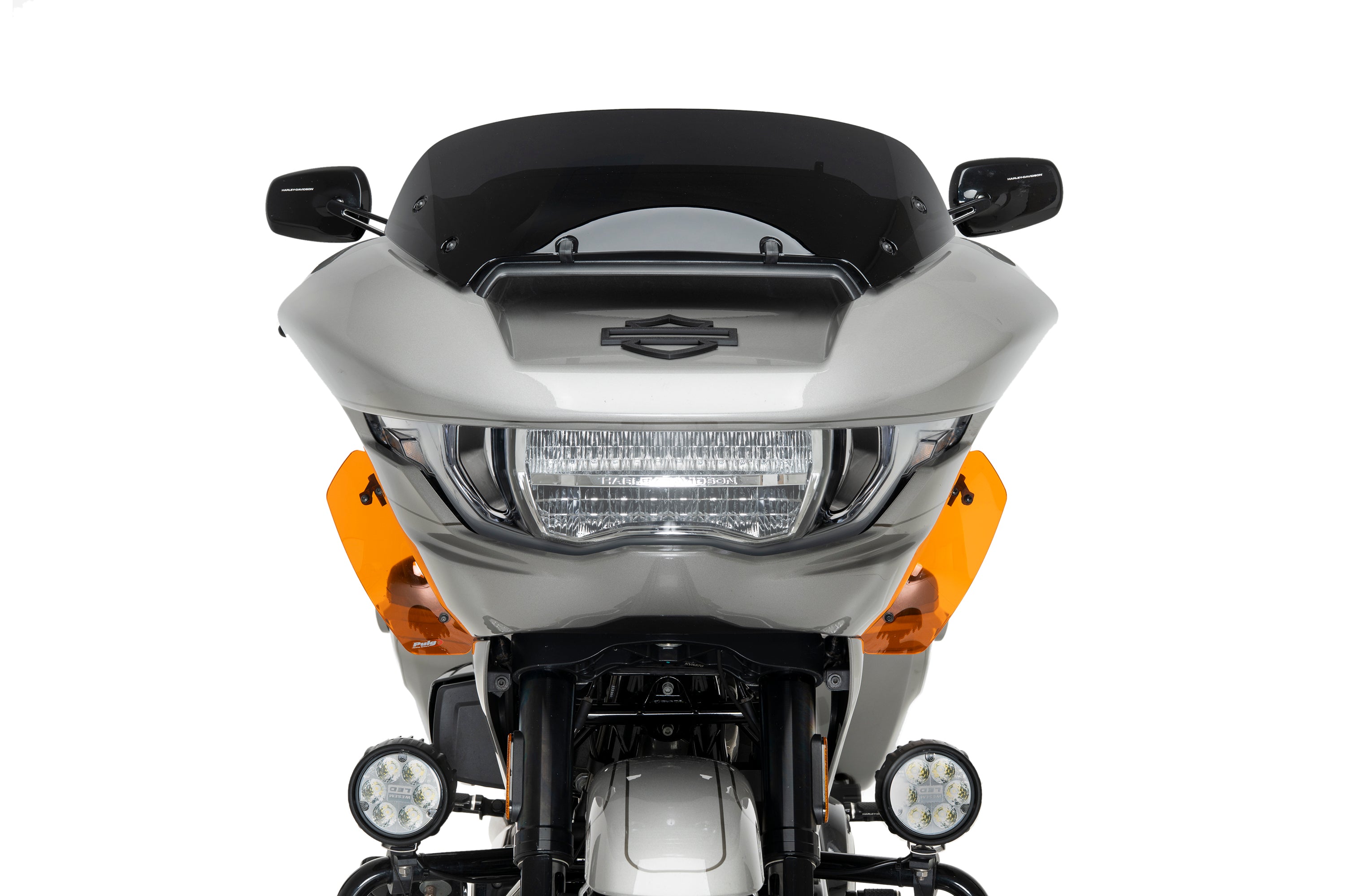 Puig Lower Wind Deflectors | Orange | Harley Davidson Road Glide (FLTRX) 2024>Current -   Pyramid Motorcycle Accessories