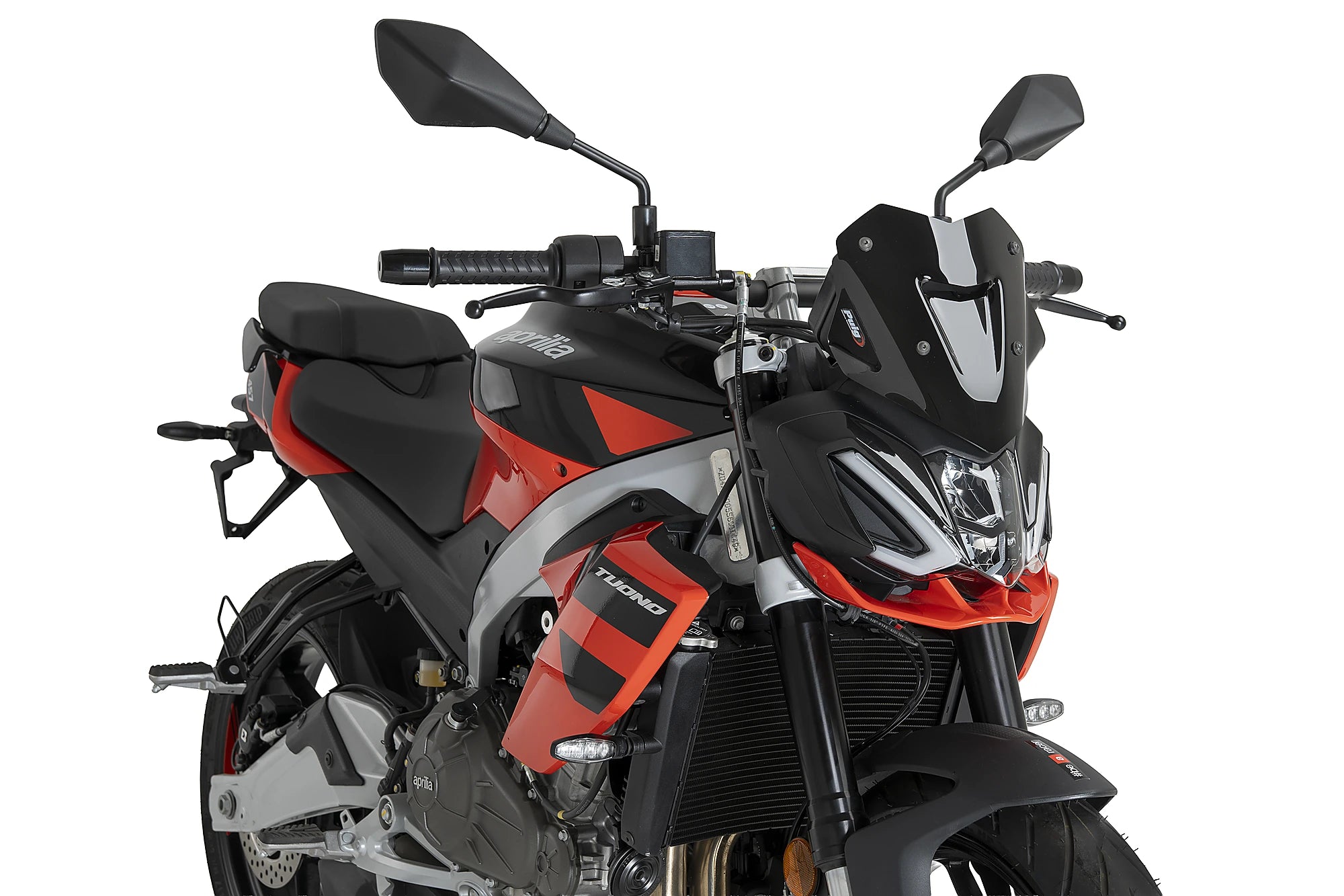 Puig Sport Screen | Black (Opaque) | Aprilia Tuono 457 2025>Current -   Pyramid Motorcycle Accessories