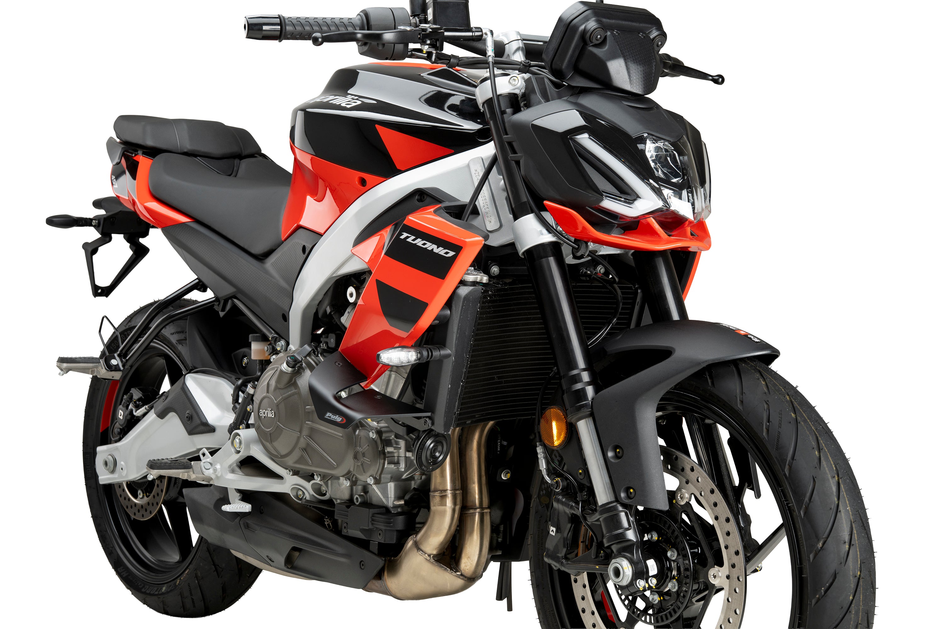 Puig D12 Side Wings | Matte Black | Aprilia Tuono 457 2025>2026 -   Pyramid Motorcycle Accessories
