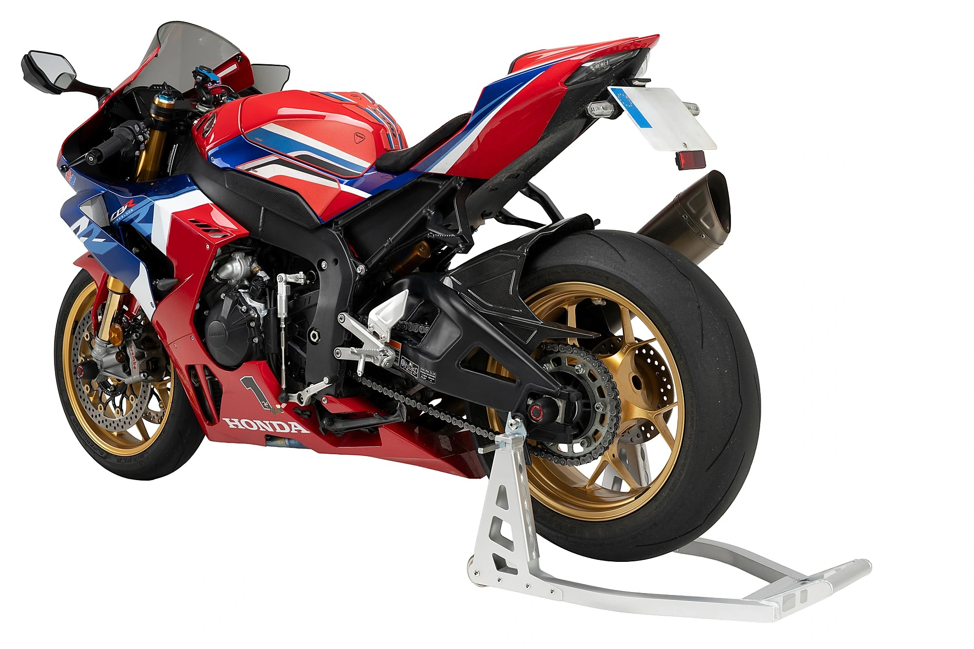 Puig Aluminium Rear Paddock Stand for Conventional Swingarm -   Pyramid Motorcycle Accessories