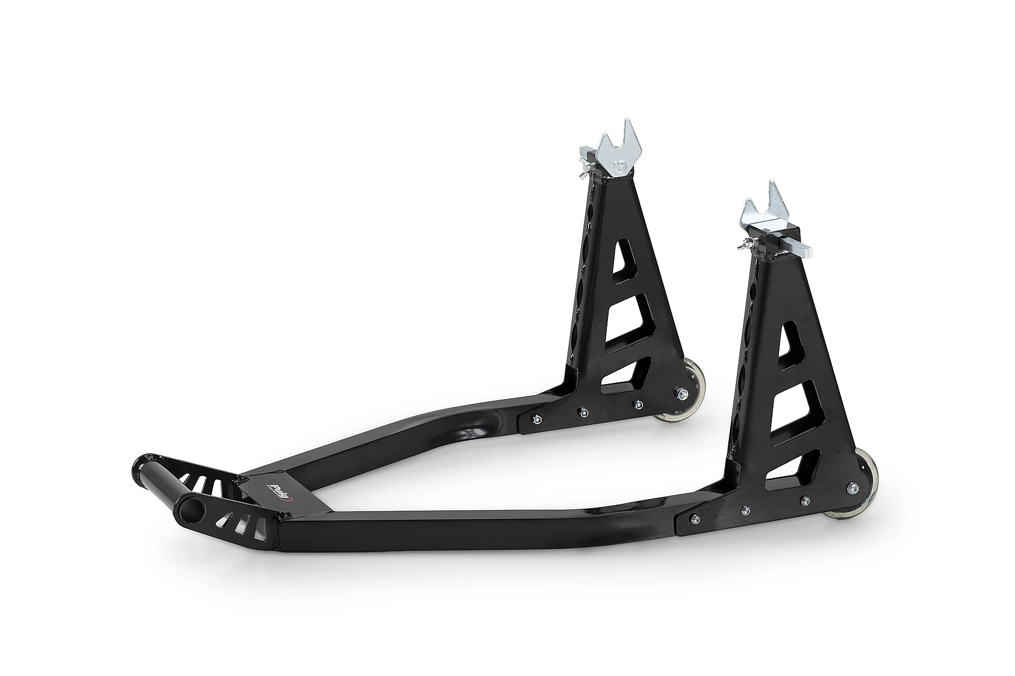 Puig Aluminium Rear Paddock Stand for Conventional Swingarm - Black -   Pyramid Motorcycle Accessories