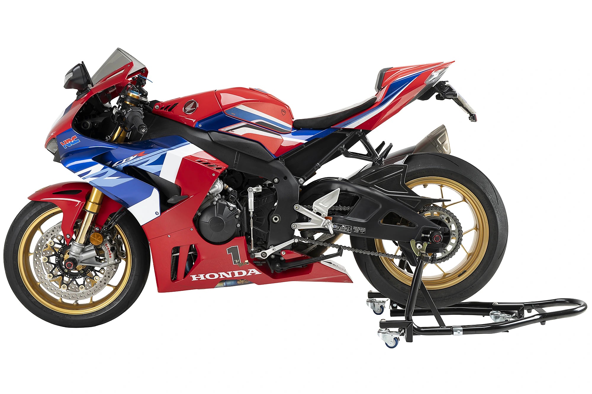 Puig Maneuverable Rear Paddock Stand for Conventional Swingarm -   Pyramid Motorcycle Accessories