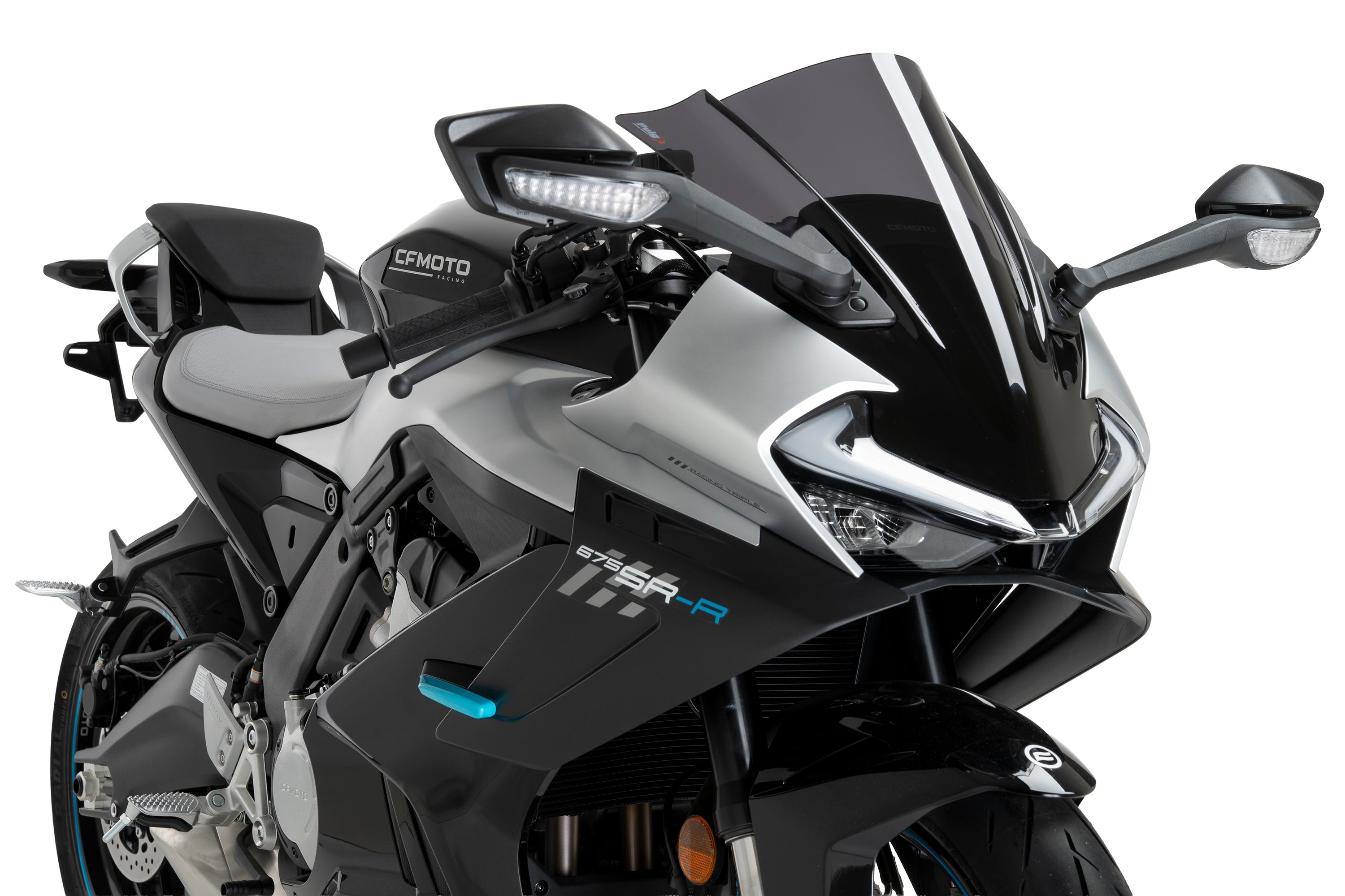 Puig Z-Racing Screen | Dark Smoke | CFMoto 675SR-R 2025>Current -   Pyramid Motorcycle Accessories