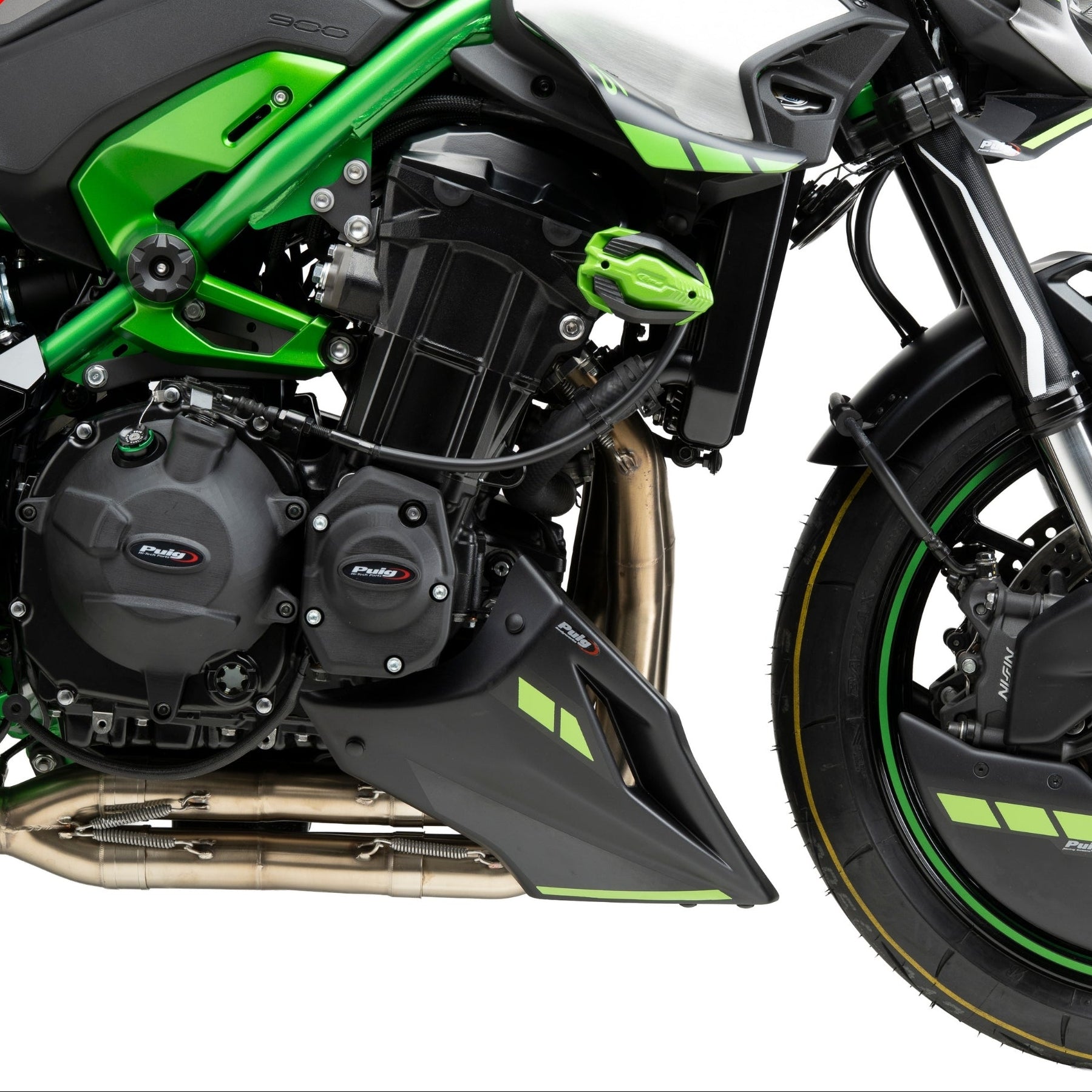 Puig Belly Pan | Matte Black | Kawasaki Z 900/900 SE 2025>Current -   Pyramid Motorcycle Accessories